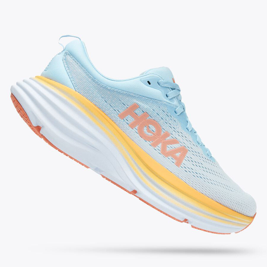 HOKA Bondi 8 Running Shoes for Men & Women - Max Cushioning for Comfort, Support & Stability - Ideal for Walking, Jogging & Long Distance Running