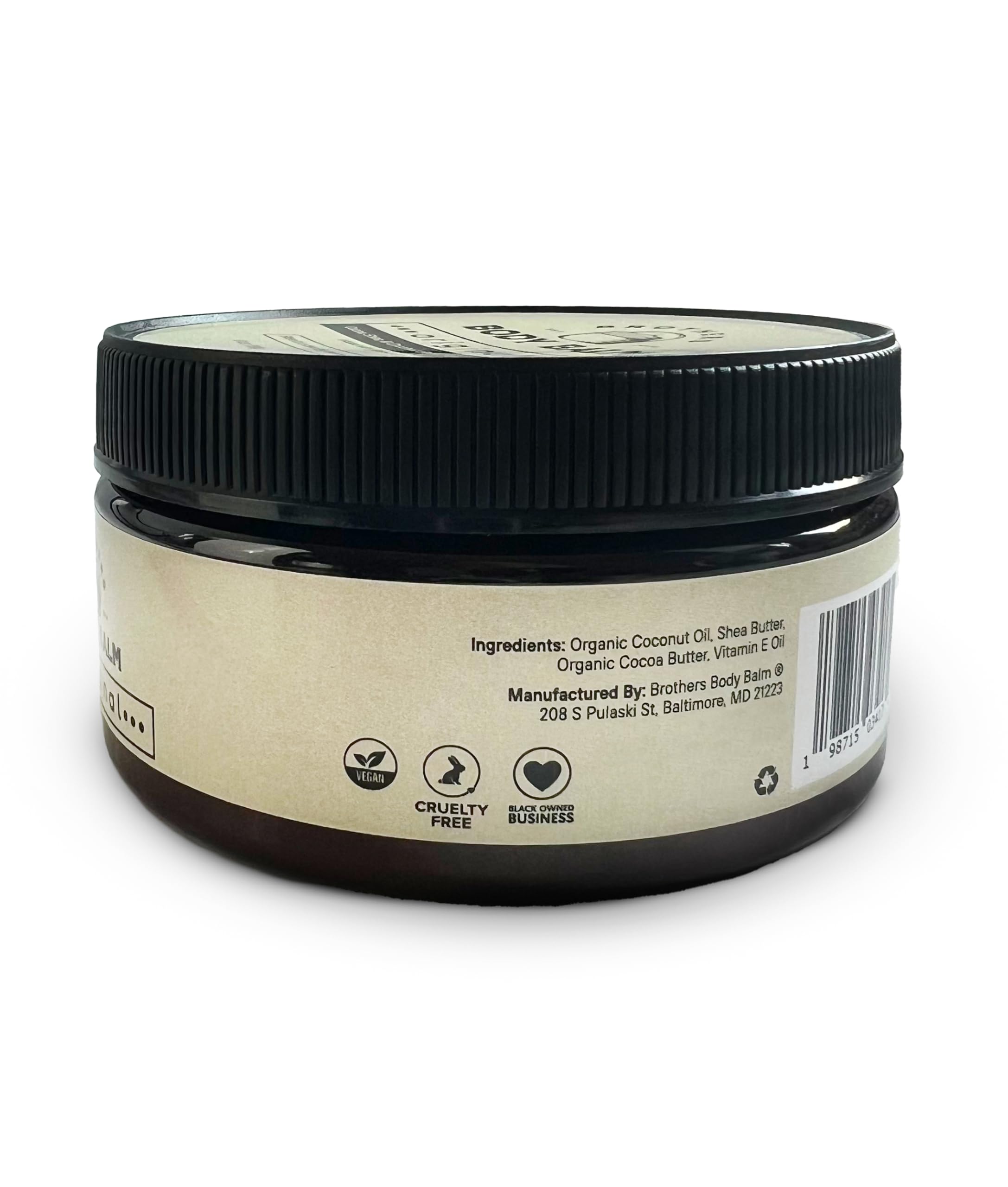 Organic Cocoa, Shea & Coconut Body Butter - All Natural Deep Hydrating Moisturizer for Dry Skin - Nourishing Body Balm for Men & Women - 6.3 oz - Perfect for Daily Skincare Routine, After Shower Hydration & Winter Skin Care