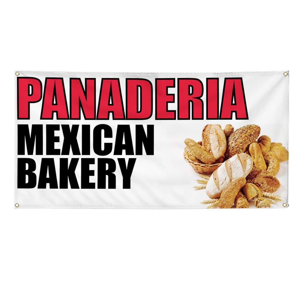 Custom Vinyl Banner for Mexican Bakery & Restaurant - Weatherproof Outdoor Yard Sign with 10 Grommets (60x144 Inches) - Perfect for Food Businesses, Events, and Industrial Use
