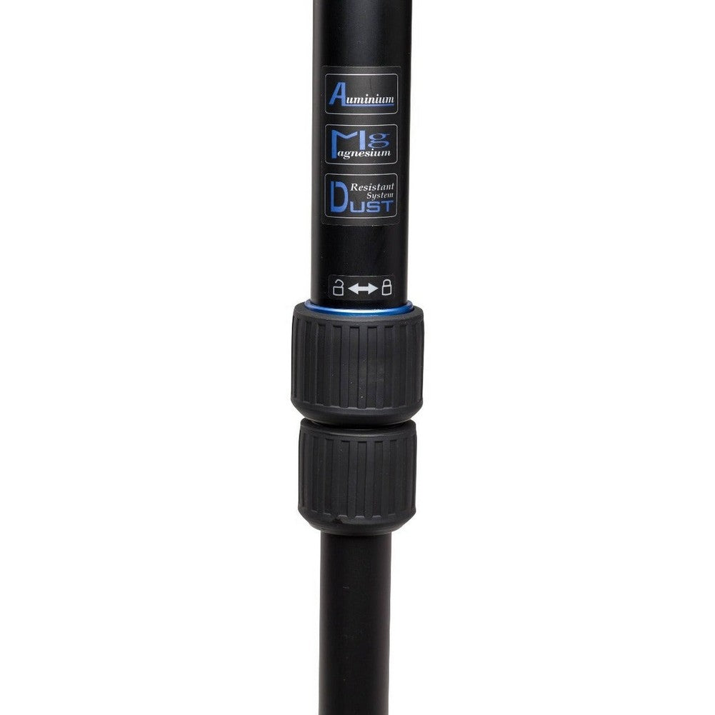 Benro Series 1 Go Plus 4-Section Aluminum Travel Tripod with B1 Ball Head - Lightweight Compact Camera Stand for Photography, Hiking & Travel (Model FGP28AB1)