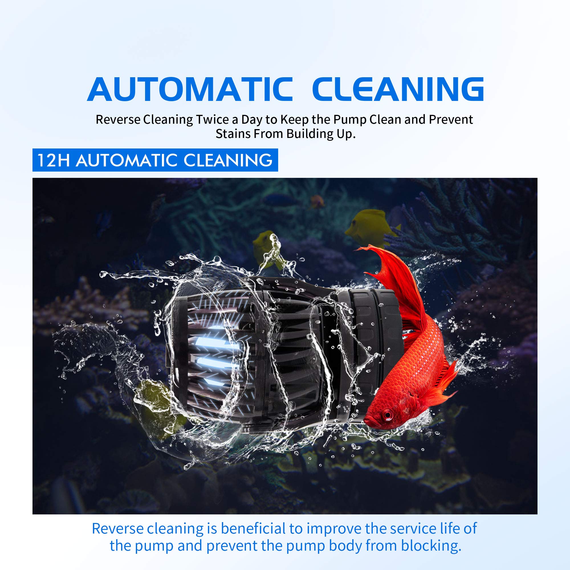 1600 GPH Wave Maker Pump - 24V DC Quiet Aquarium Circulation Pump for Marine Coral Reef Tanks | Eco-Friendly, Energy Efficient Water Flow for Saltwater & Freshwater Aquariums - Perfect for Reef Tanks, Fish Tanks & Aquatic Ecosystems