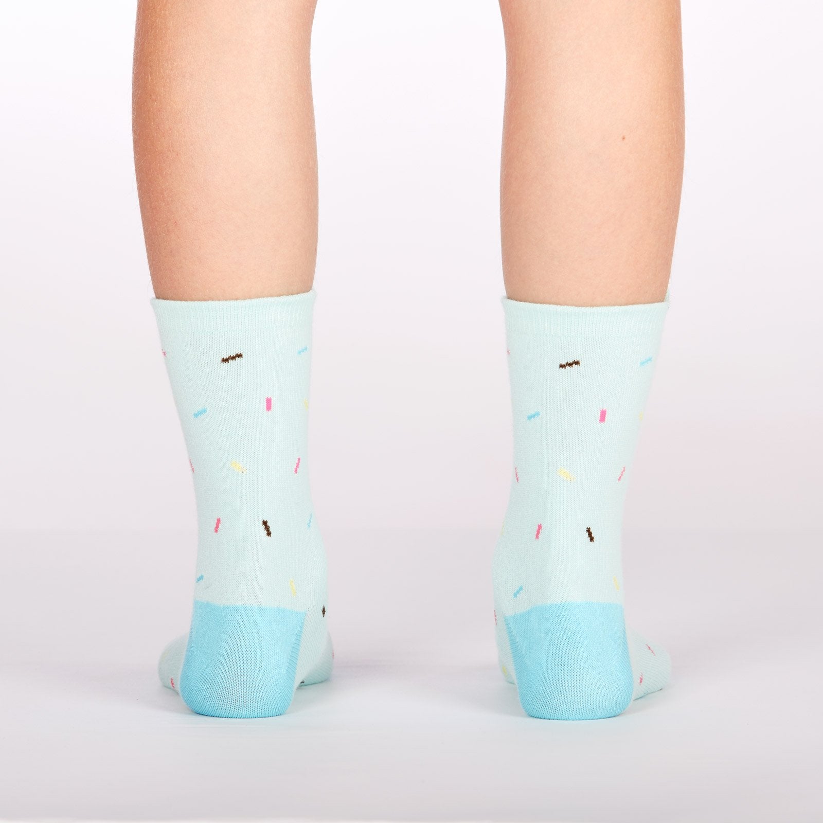Bearly Sprinkled Junior Crew Socks - Fun Colorful Novelty Socks for Kids & Teens - Perfect for School, Gifts, and Everyday Wear