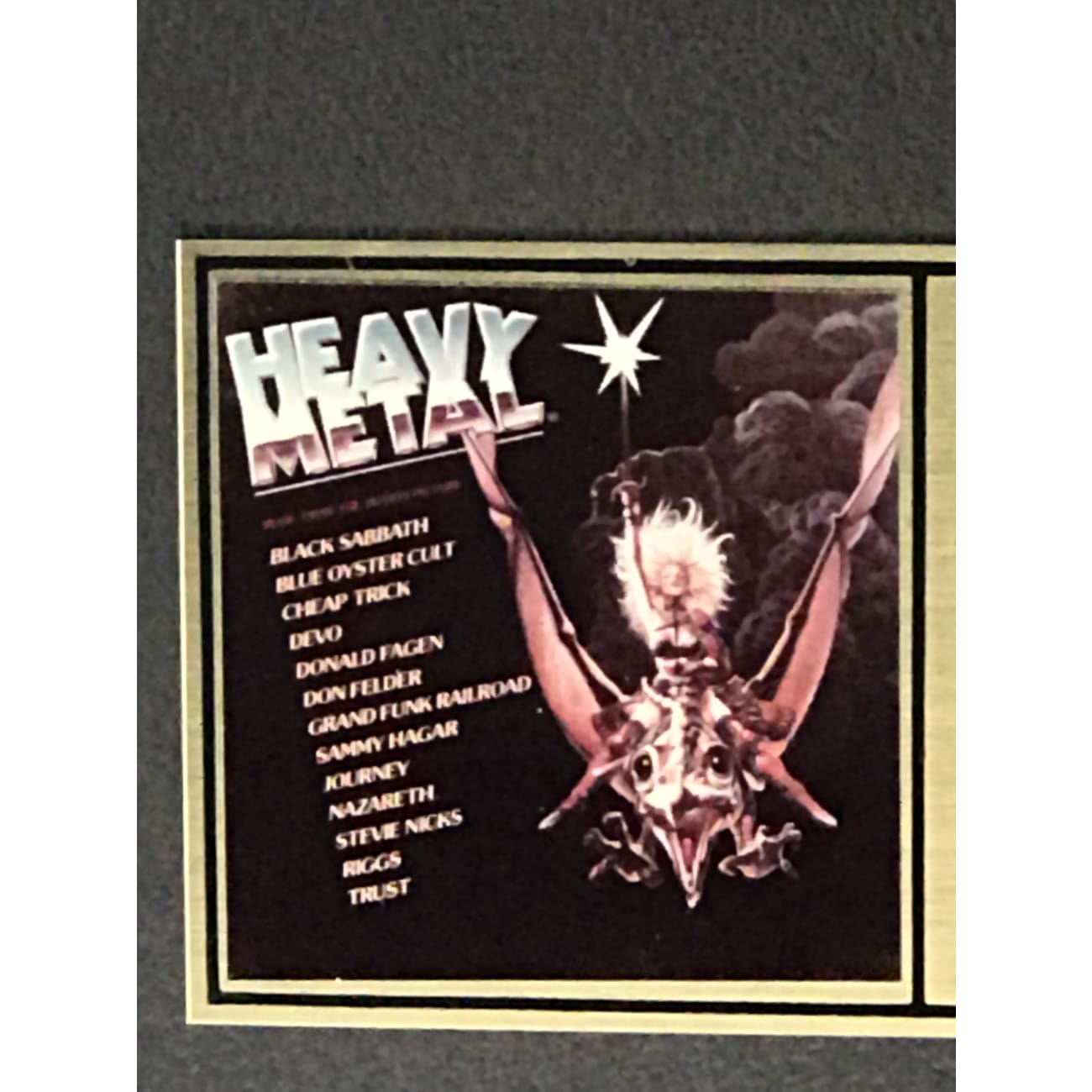 Heavy Metal 1981 Original Motion Picture Soundtrack - RIAA Certified Gold Album Award - Perfect for Movie Collectors & 80s Music Fans