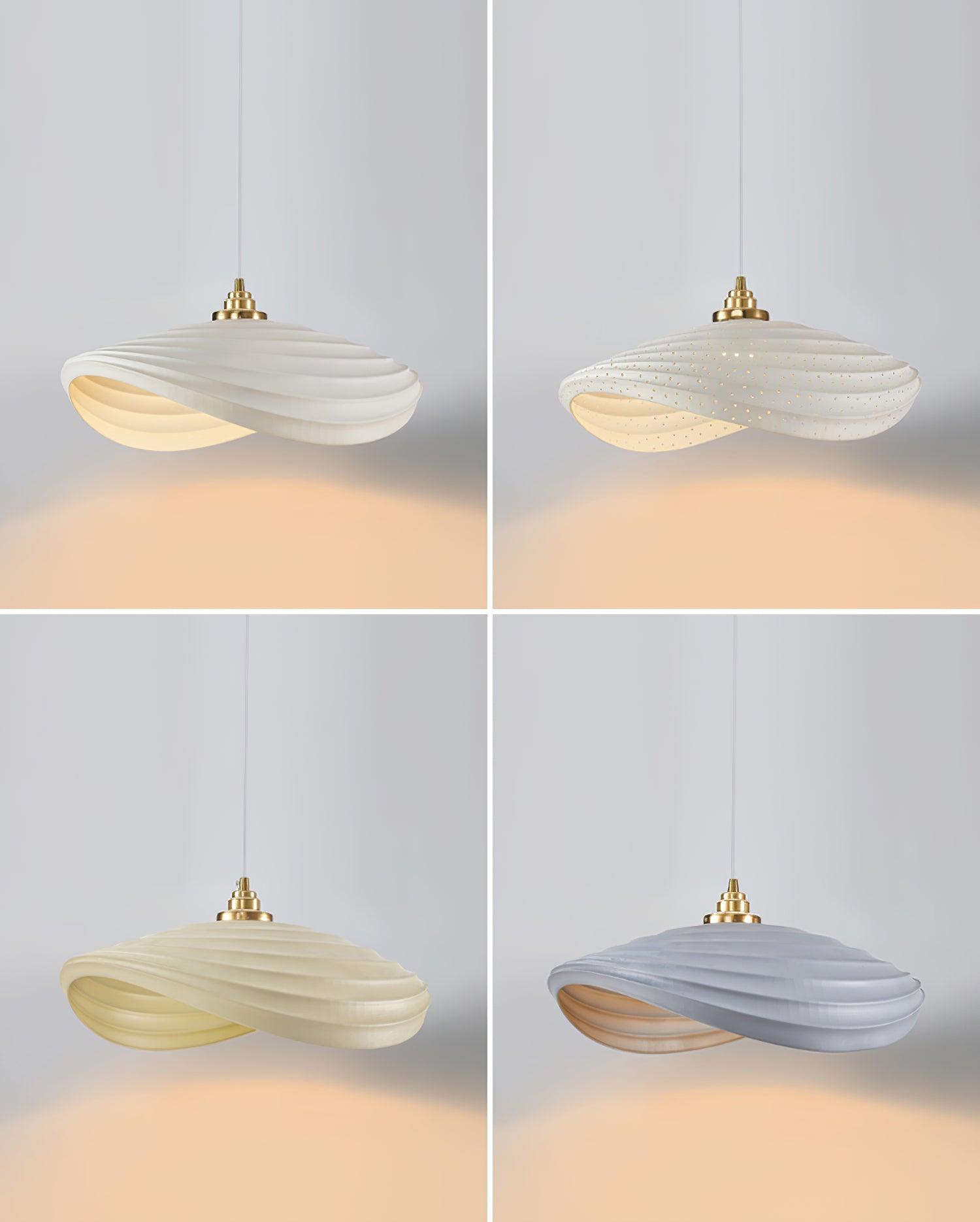 Navicula Modern Pendant Light - Sleek Hanging Chandelier for Dining Room, Kitchen Island & Bedroom Lighting - Adjustable Height & Dimmable LED Bulb Included