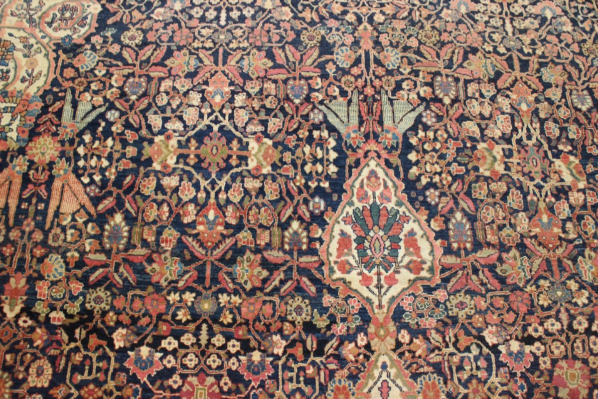 Antique Ferraghan Sarouk Handwoven Traditional Persian Rug JF6319 - Perfect for Living Room, Bedroom & Home Decor