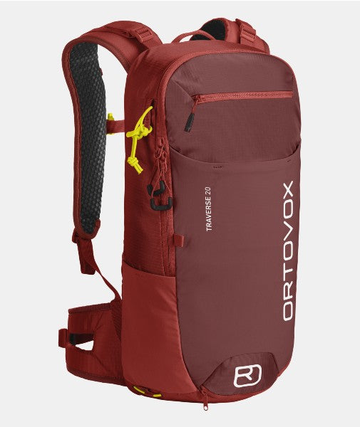 Ortovox Traverse 20L Hiking Backpack - Lightweight & Durable Daypack for Outdoor Adventures, Camping & Travel | Water-Resistant & Ergonomic Design