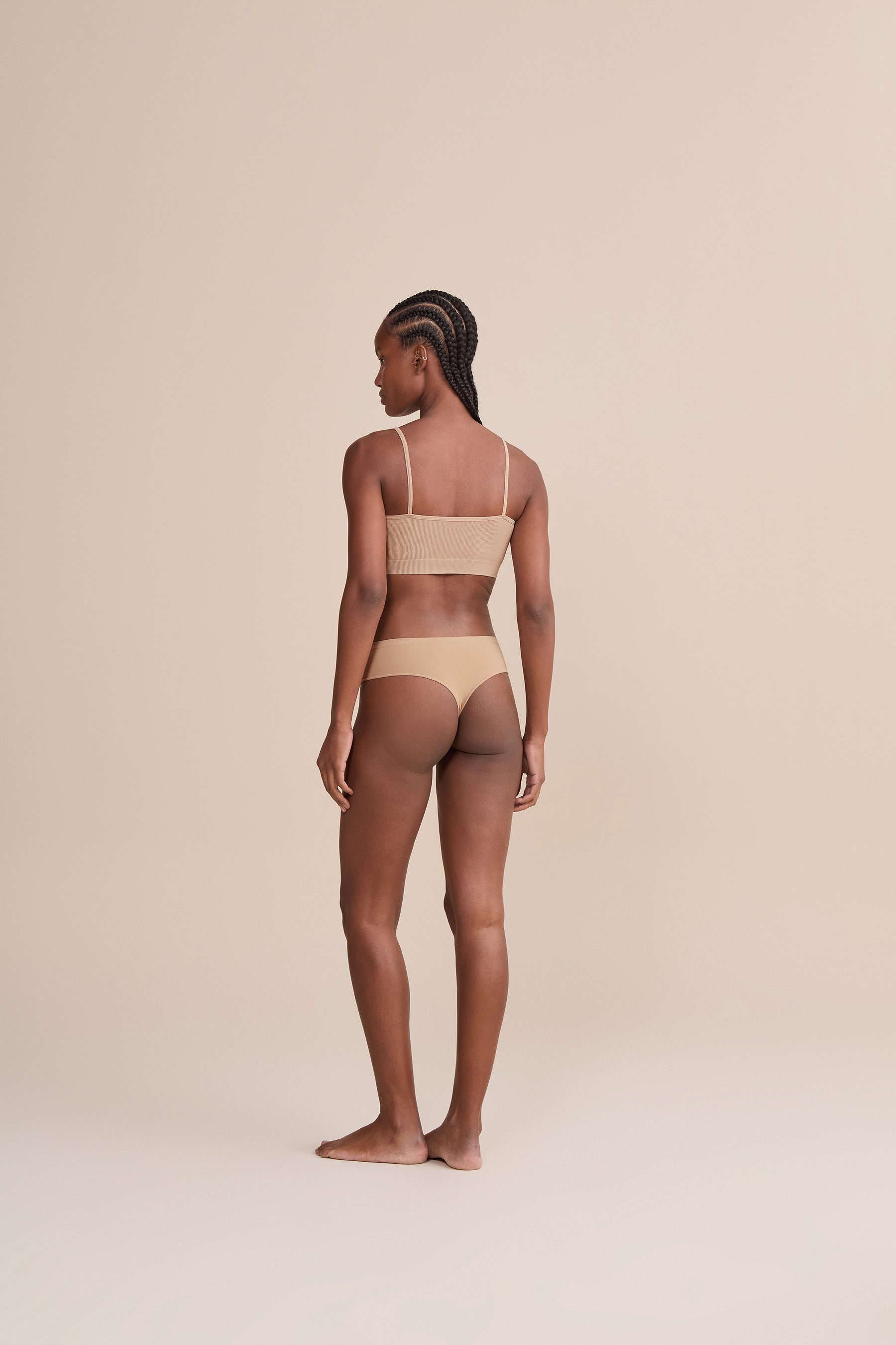 Seamless Mid Thong Underwear - Comfortable & Invisible Panties for Women - Perfect for Yoga, Workout & Everyday Wear