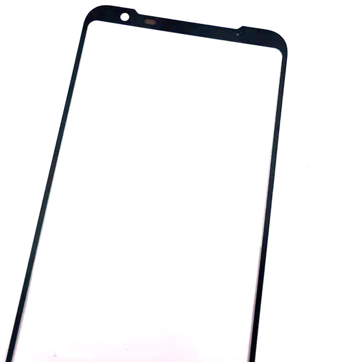 ASUS ROG Phone 3 ZS661KS Front Top Glass Panel Replacement with Opening Tool - Black | Compatible with ASUS ROG Phone 3 | DIY Repair Kit for Cracked/Damaged Screen | Perfect for Gaming Phone Screen Replacement