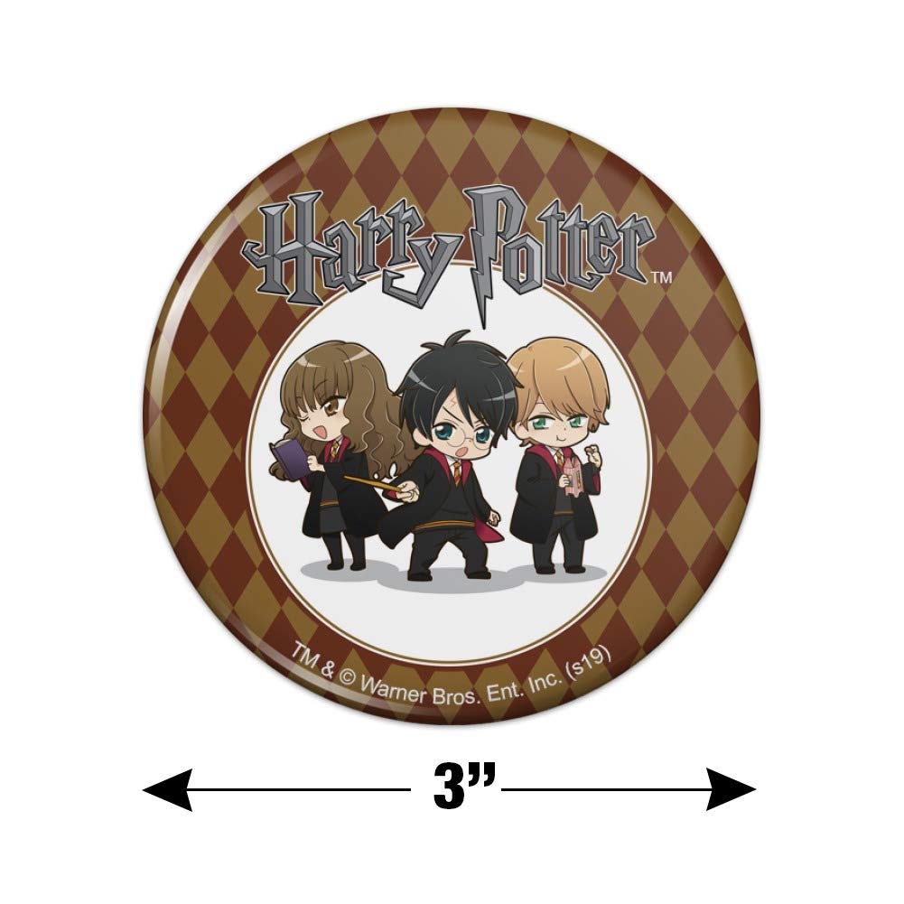 Harry Potter Anime Character Fridge Magnets - Decorative Kitchen Refrigerator Locker Button Magnets for Home, Office & Dorm Room Organization