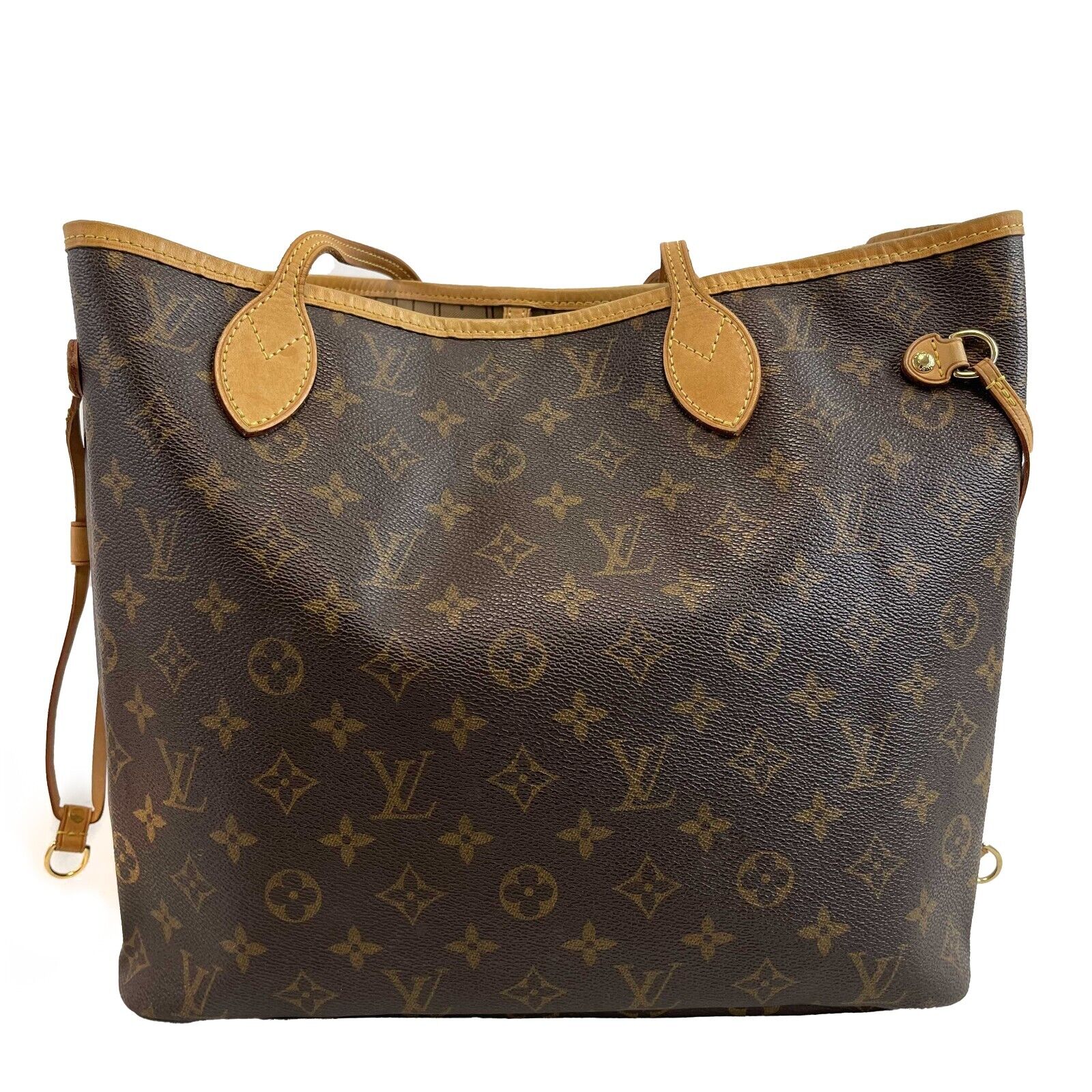 Louis Vuitton Neverfull MM Monogram Canvas Tote Bag - Stylish Designer Handbag for Women, Perfect for Work, Travel & Everyday Use