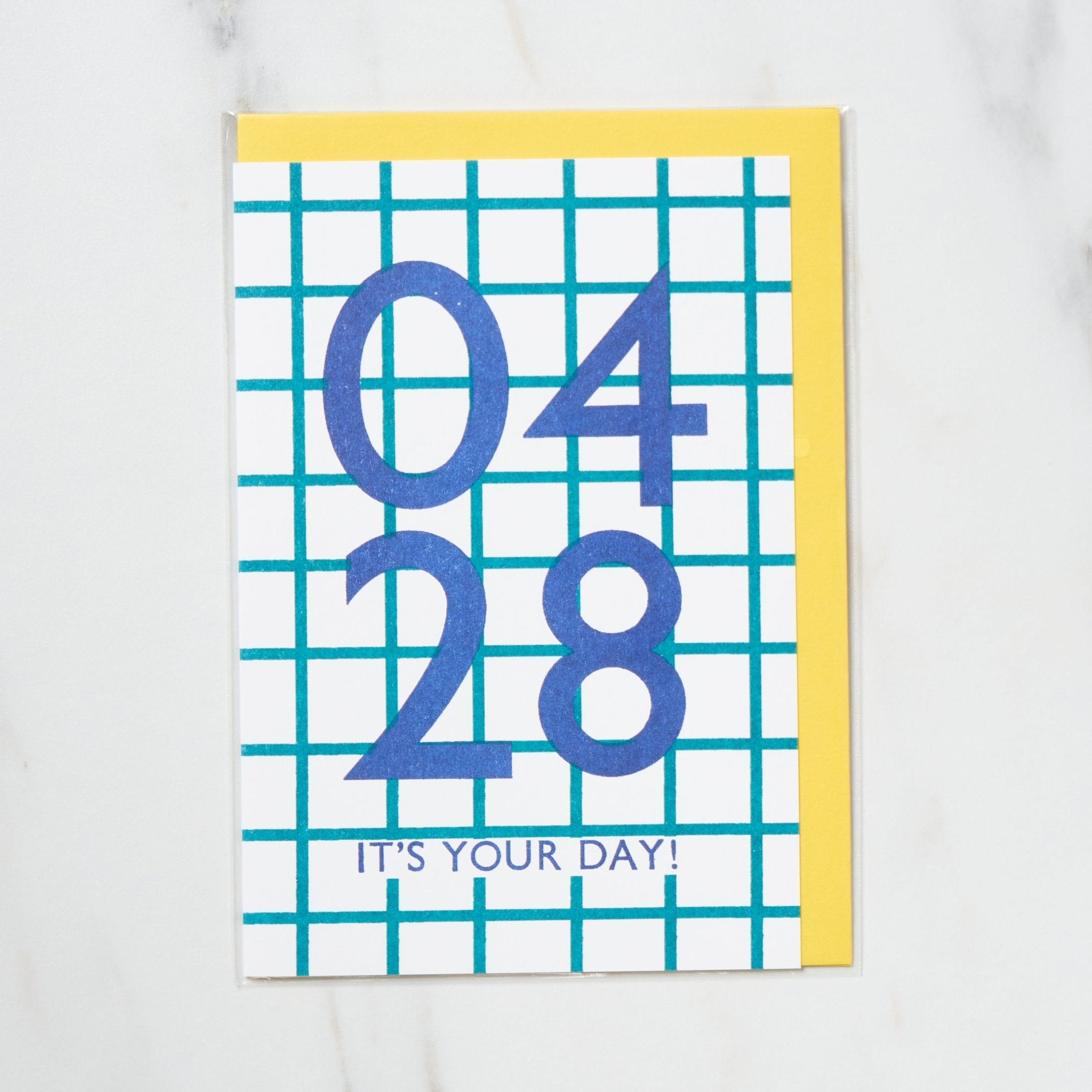 365 Find Your Day Card - April Edition | Premium Letterpress Greeting Card for Birthdays, Anniversaries & Special Occasions