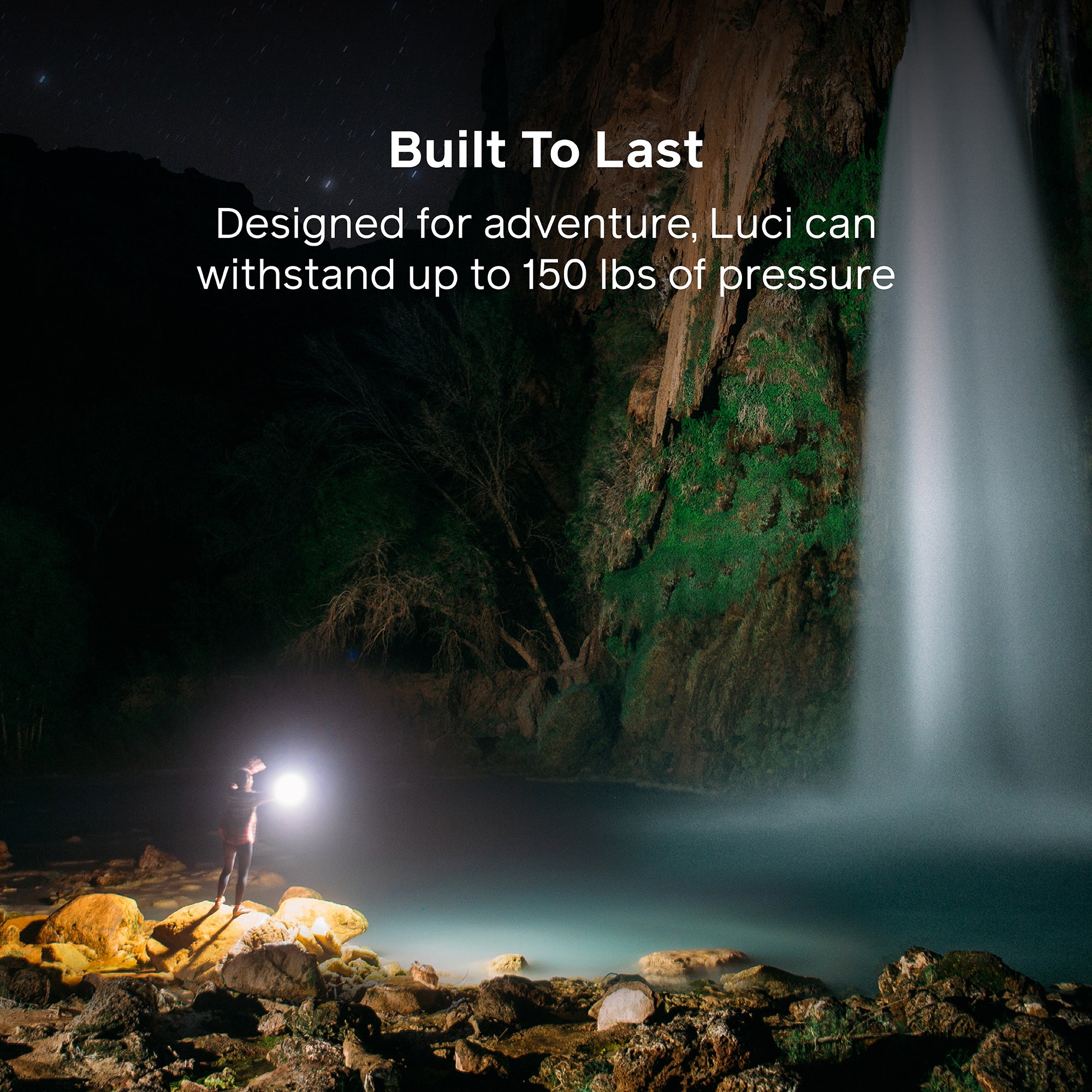 Luci Original Clear Inflatable Solar Lantern - Portable Outdoor Light for Camping, Hiking, Emergency & Backyard Use
