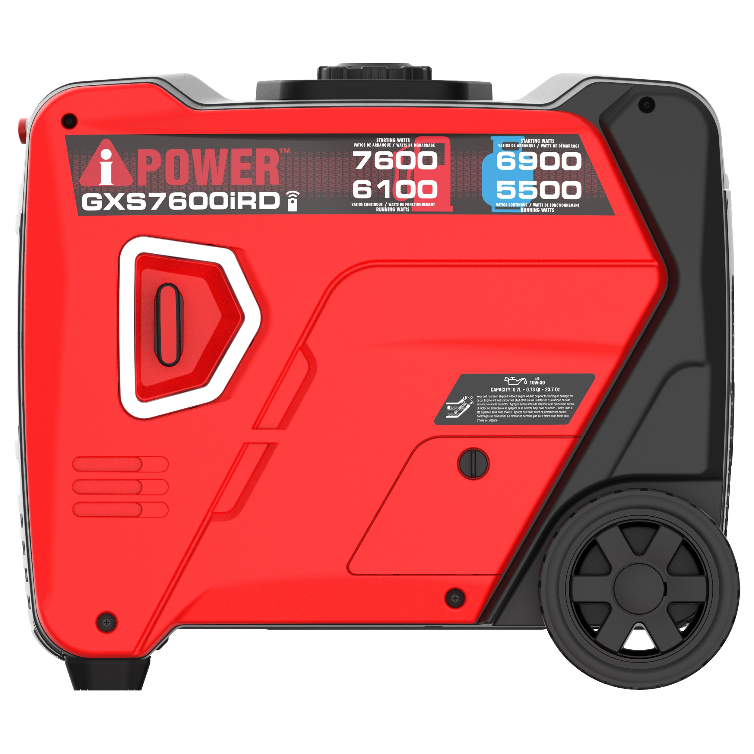 iPower GXS7600iRD 6100W/7600W Dual Fuel Portable Generator - Gas & Propane Powered, Low THD Inverter with CO Alert - Ideal for Camping, RV Trips & Emergency Power Backup