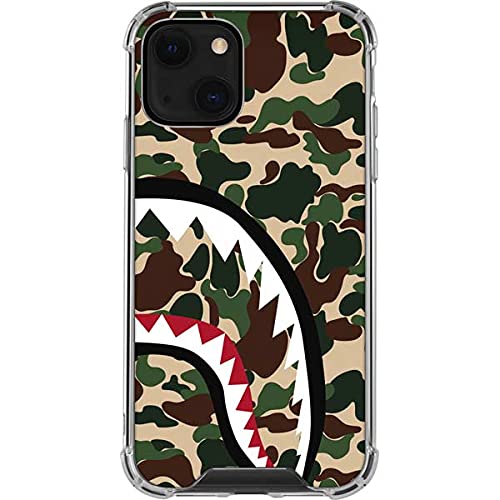 Skinit Clear Protective Phone Case for iPhone 13 Mini - Shark Teeth Street Camo Design | Slim Scratch-Resistant Cover | Perfect for Outdoor Adventures & Daily Use