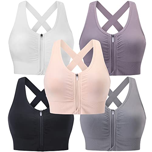 ①black White Gray Purple Flesh 5 Pack