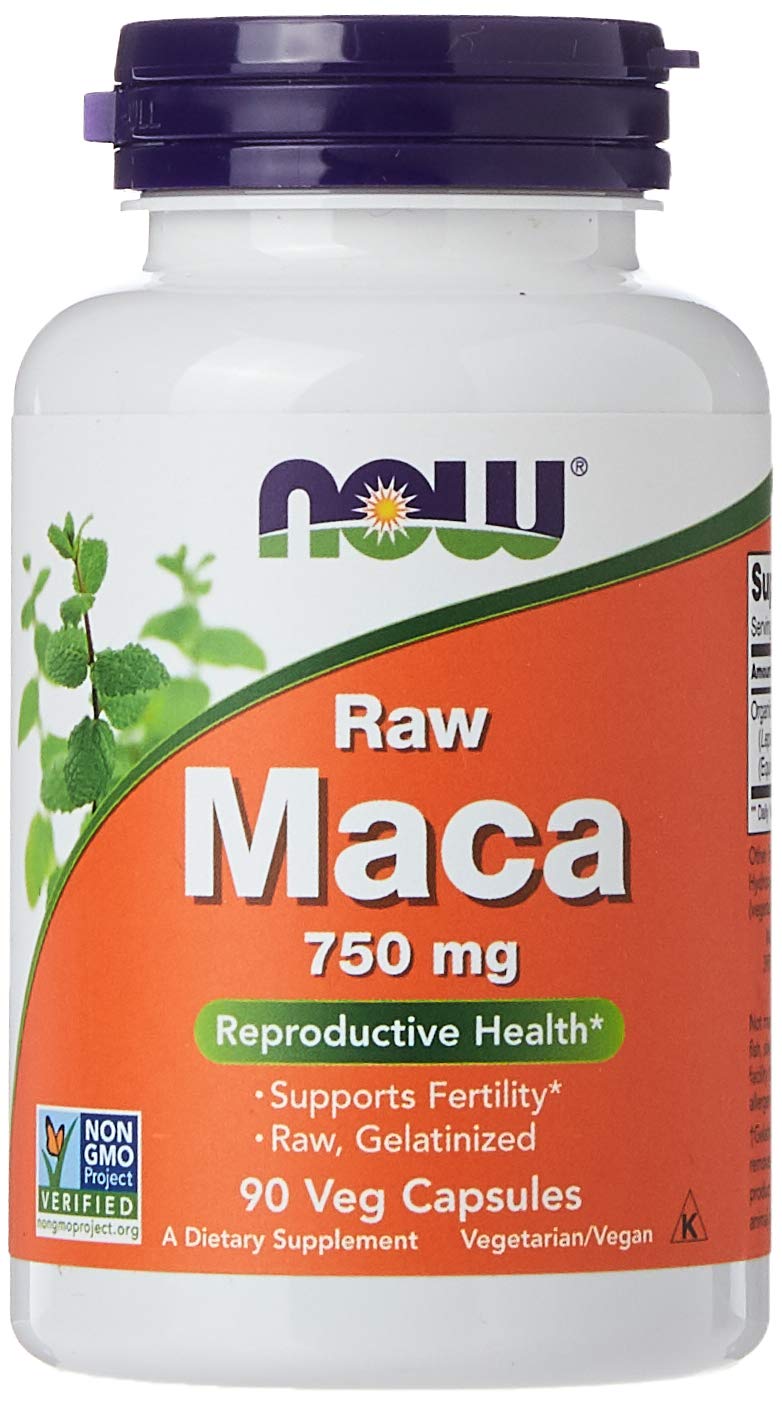 Now Foods Maca 750mg Raw - 90 Vegan Capsules | Energy & Vitality Supplement for Men & Women | Supports Hormonal Balance, Endurance & Libido | Perfect for Fitness Enthusiasts & Busy Professionals