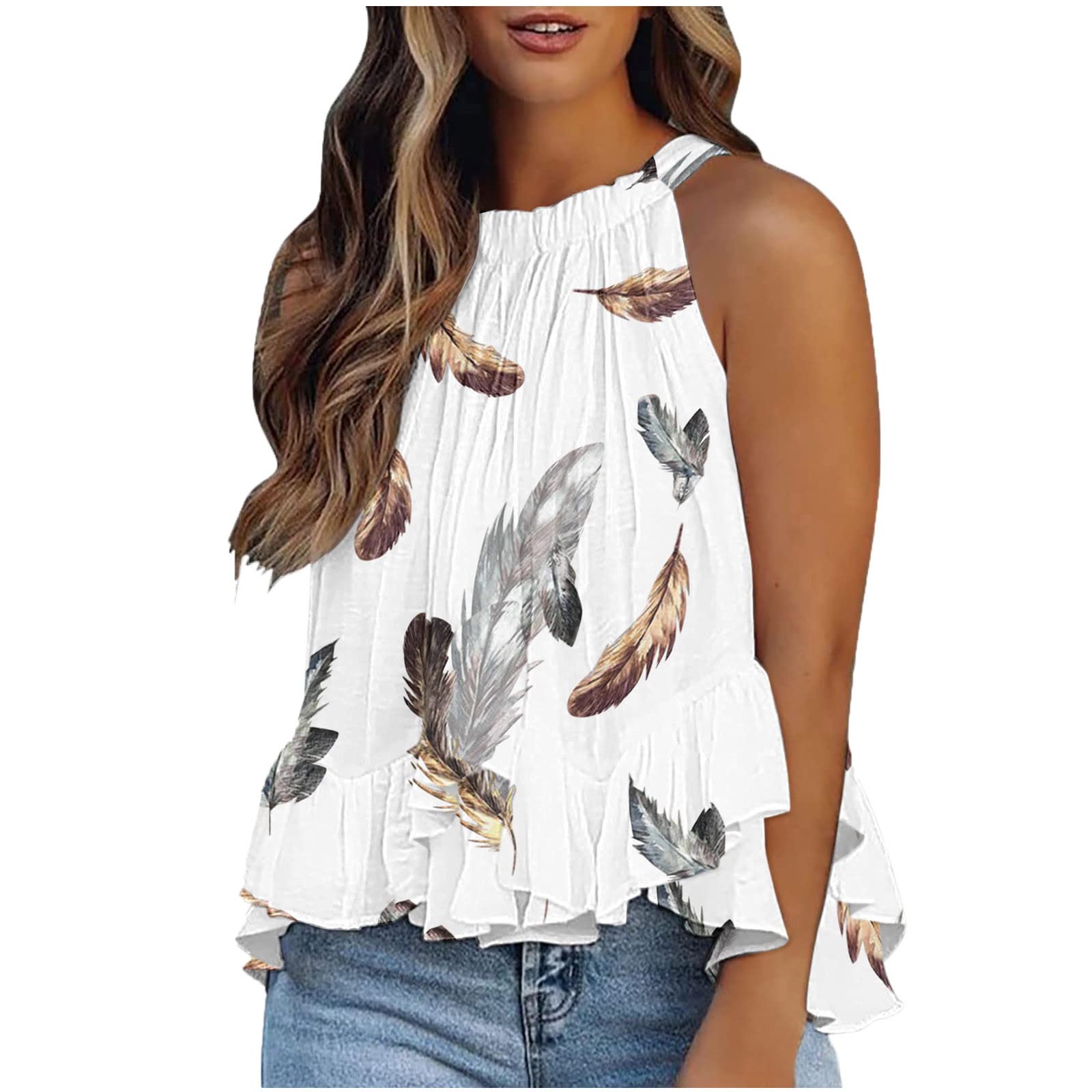 Sexy Women's Halter Tops - Cute Summer Sleeveless Tank Tops with High Neck | Casual & Fashionable for Beach, Party & Daily Wear