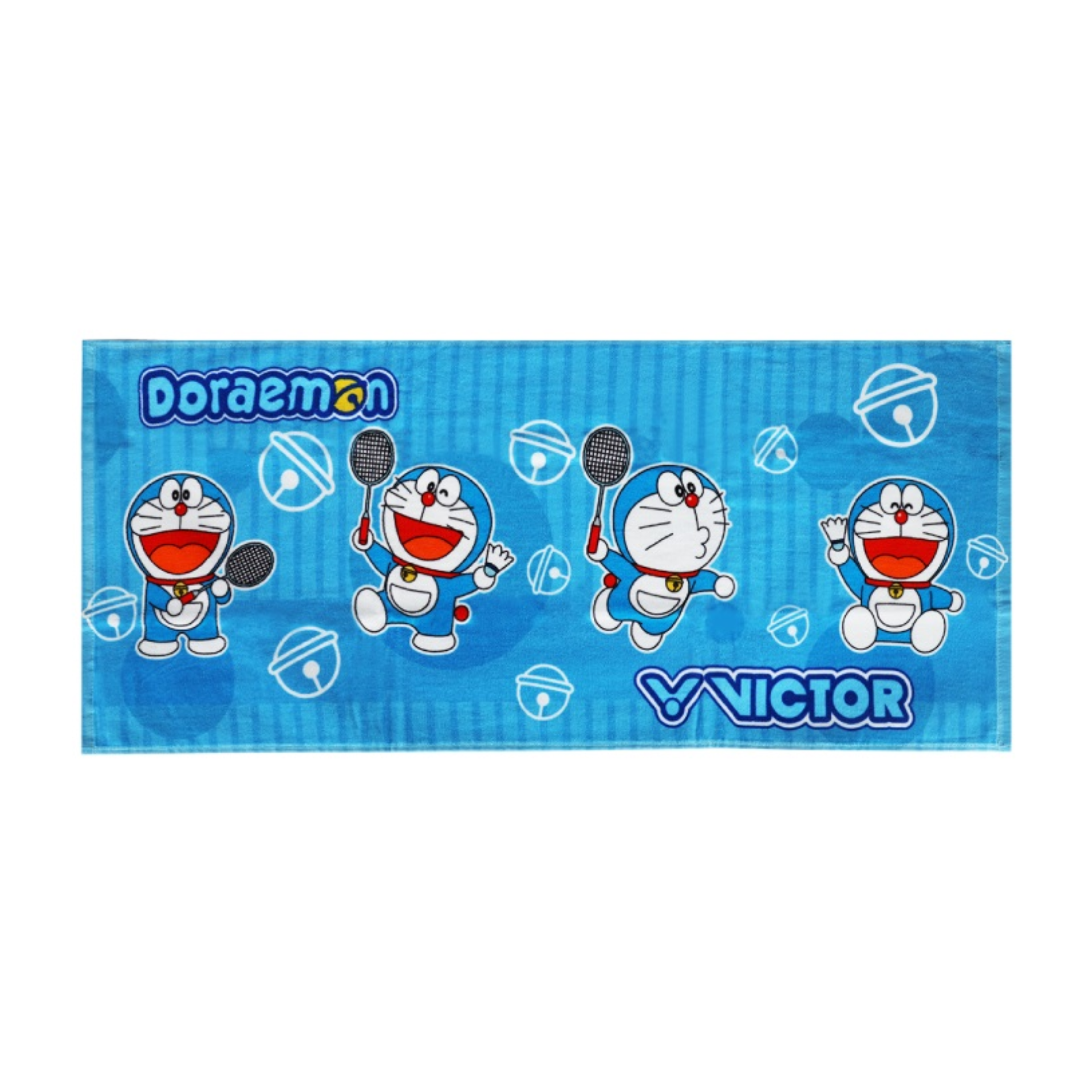 Victor X Doraemon Anime Character Cotton Bath Towel Set - Soft Absorbent Quick-Dry Towels for Bathroom, Beach, Gym & Travel