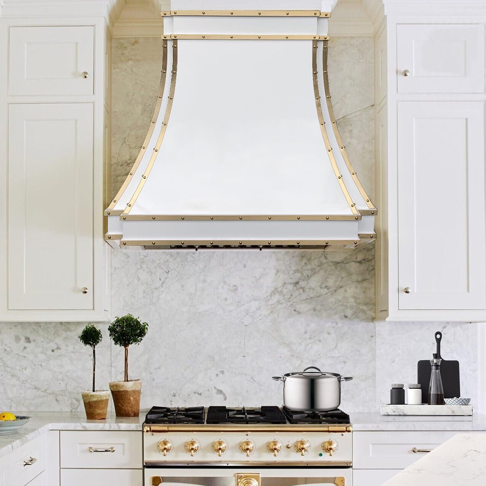 Stainless Steel Range Hood for Mara C SRH33 4TR - Custom White Finish | Modern Kitchen Ventilation for Home & Restaurant Use