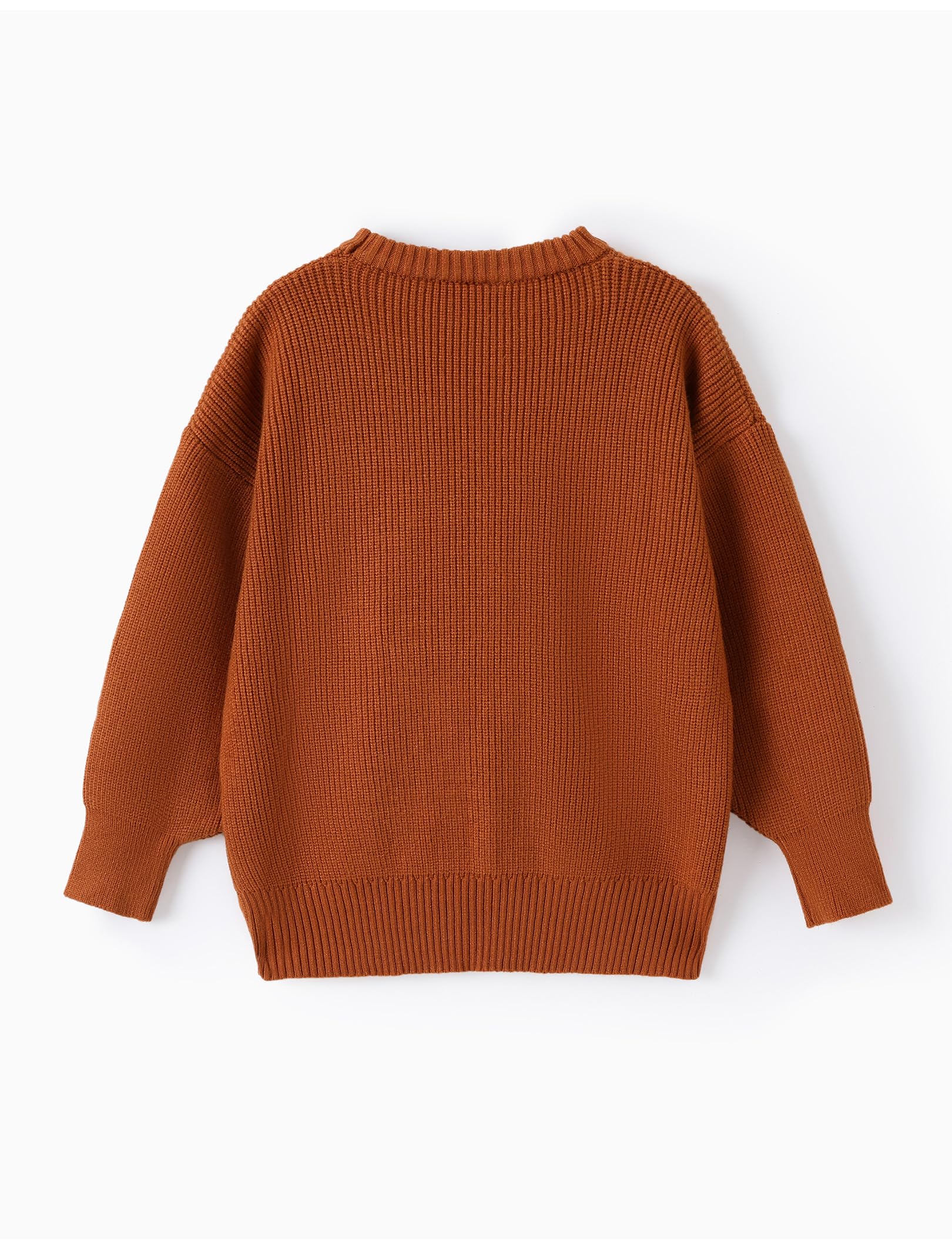 PATPAT Girls' Crewneck Knit Sweater - Soft Long Sleeve Top for Teen Girls & Tweens | Warm Winter Wear for School, Playdates & Casual Outfits