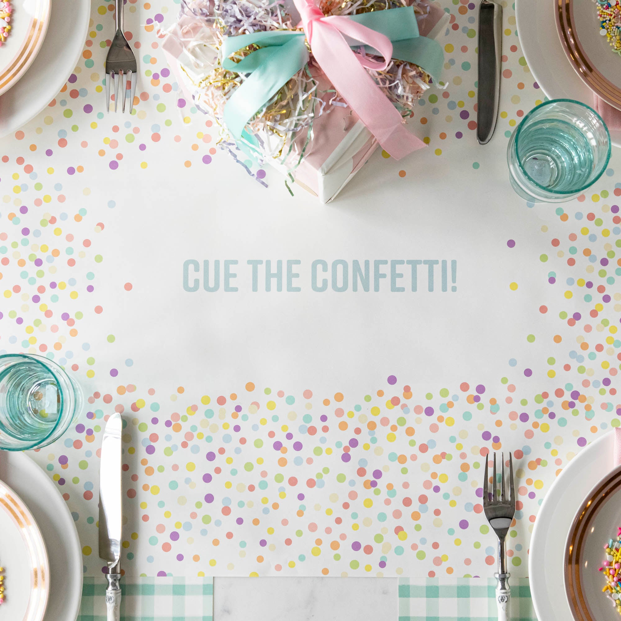 Personalized Confetti Sprinkles Runner - Custom Wedding Aisle Decor for Boho, Rustic & Modern Weddings - Perfect for Bridal Showers, Baby Showers & Party Decorations