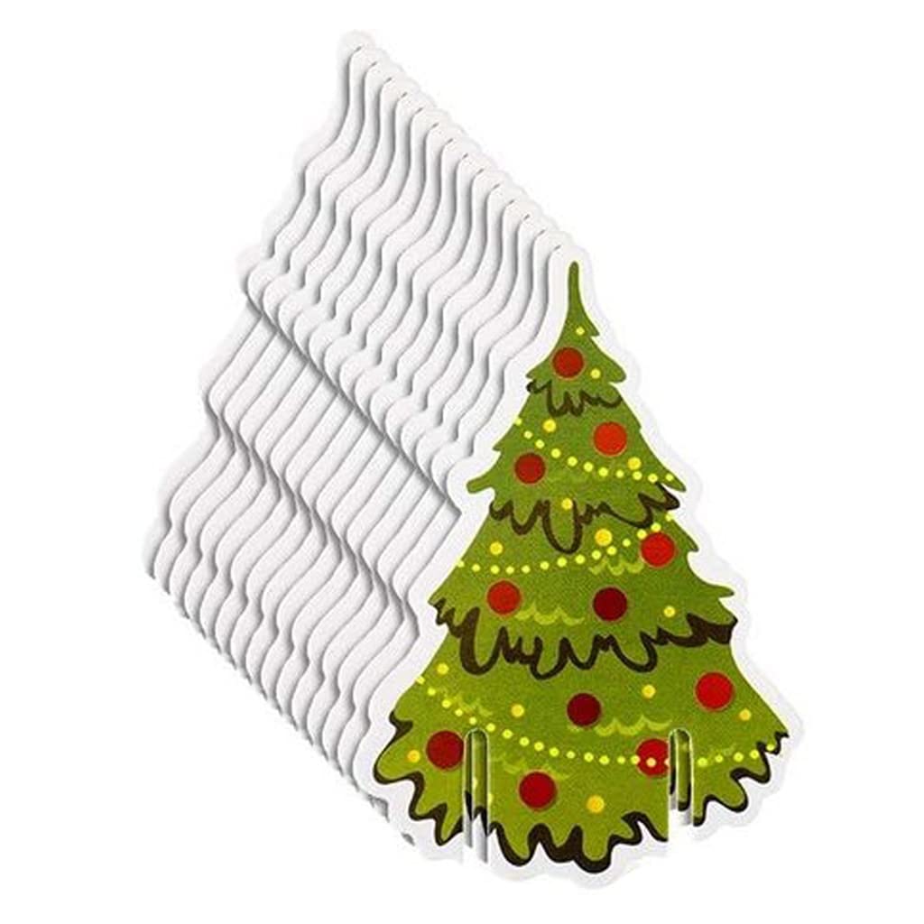 10pcs Christmas Wine Glass Decorations - Festive Cup Cards & Xmas Goblet Markers for Holiday Table Decor | Perfect for Christmas Parties, Dinner Settings & Gift Exchanges
