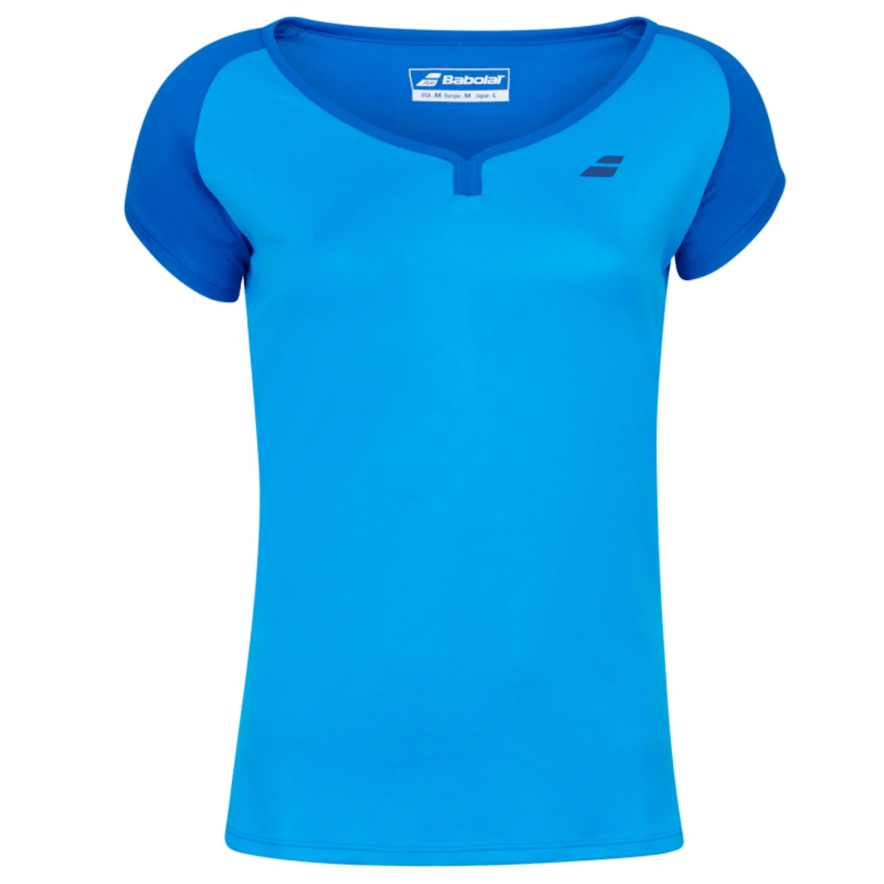 Babolat Play Cap Sleeve Girls Tennis Top - Blue Aster | Breathable Performance Shirt for Junior Players | Perfect for Training & Matches