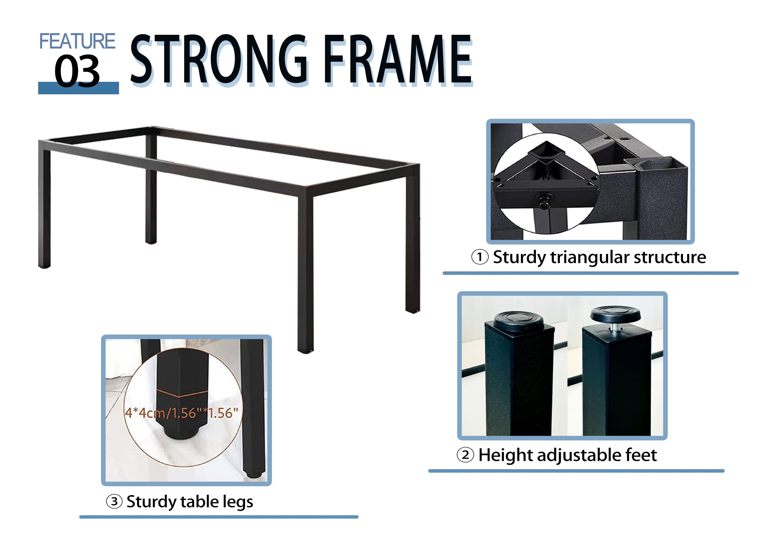 24x48 Inches Large Modern Industrial Writing Computer Desk - Simple Study & Laptop Table for Home Office (Brown) | Perfect for Small Spaces, Remote Work & Notebook Use