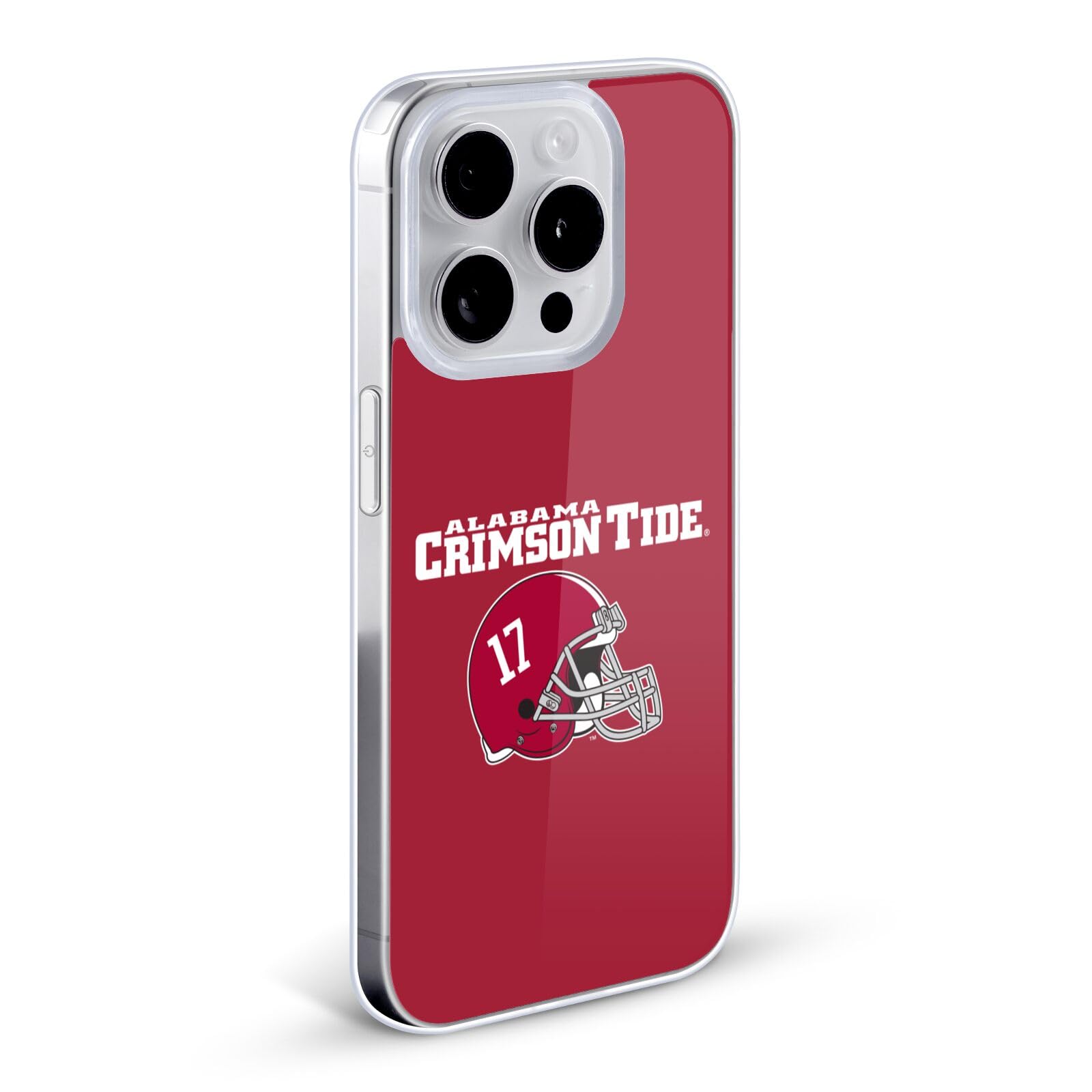 Officially Licensed University of Alabama UA Helmet iPhone 12 Pro Max Case - Soft Gel Phone Cover with Team Logo - Perfect for Game Day, School Pride & Bama Fans