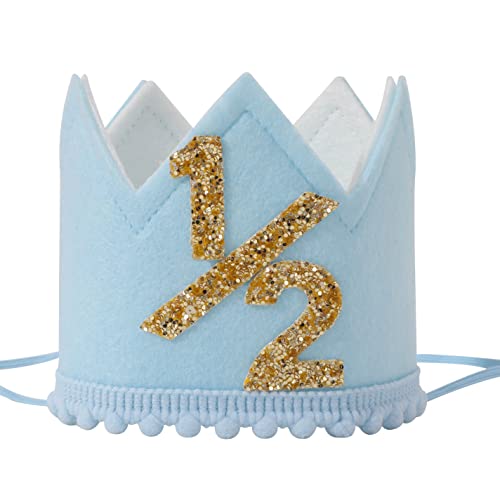 Boys Half Birthday Crown