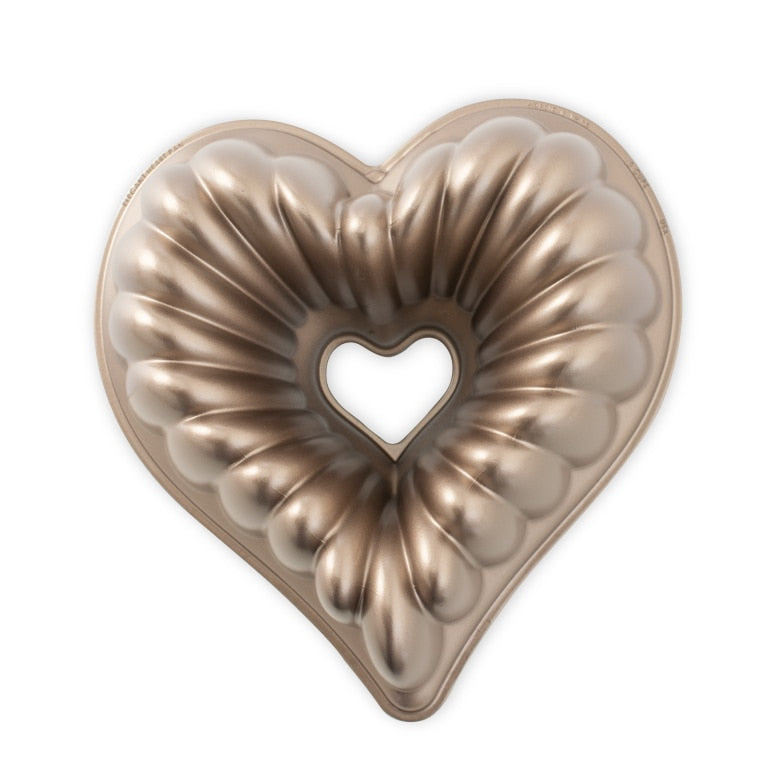 Elegant Heart Bundt Cake Pan - Non-Stick Baking Mold for Valentine's Day, Anniversary & Romantic Desserts | Perfect for Cakes, Cupcakes & Sweet Treats