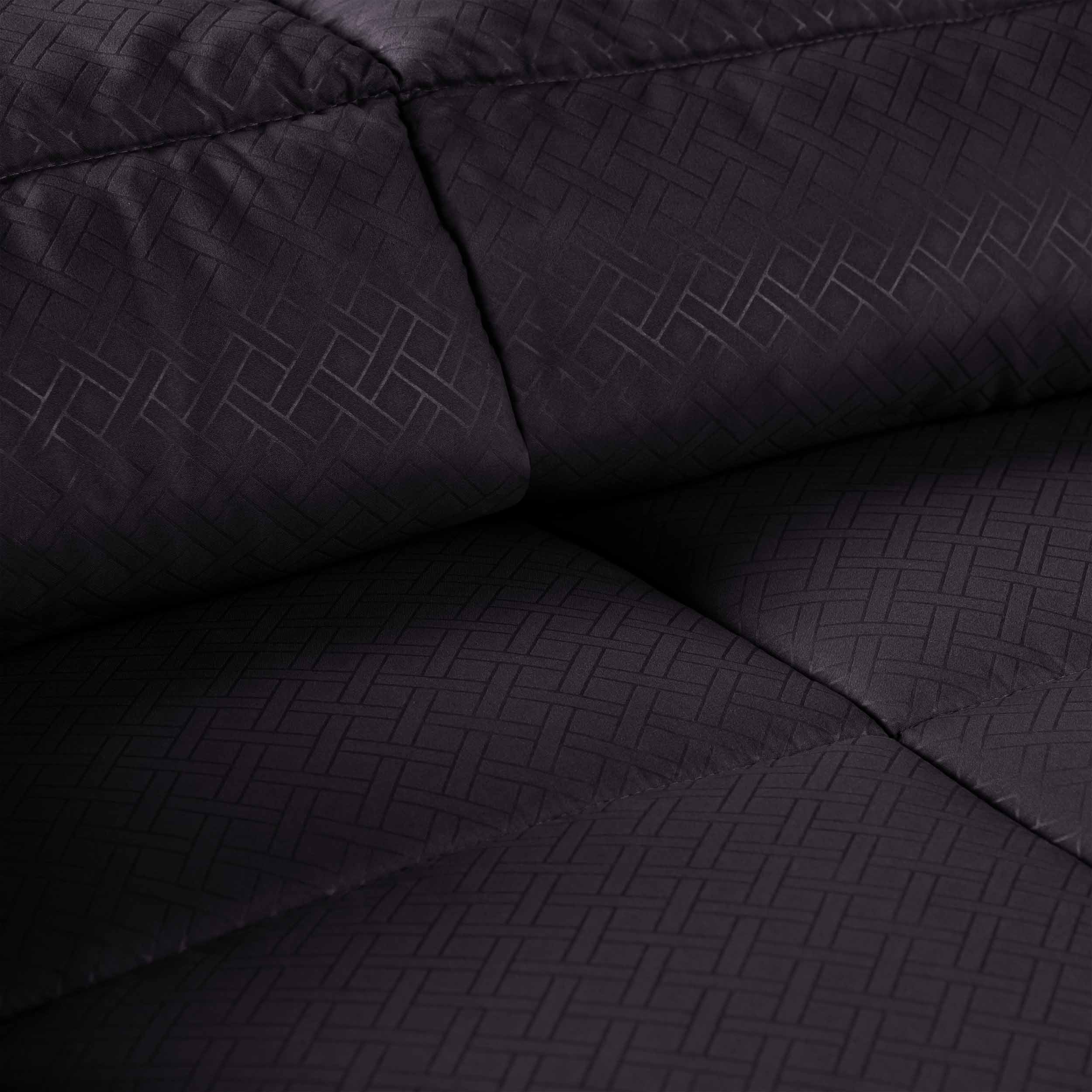 Luxury Basketweave Plush Down Alternative Comforter - Hypoallergenic & Breathable All-Season Bedding for Master Bedroom, Guest Room & Dorm