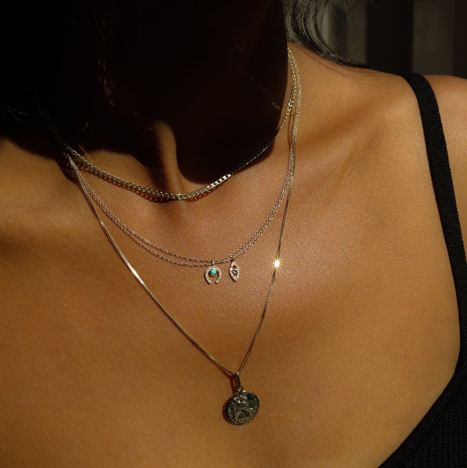 Evil Eye Protection Necklace for Women - Blue Glass Bead Pendant with Adjustable Chain - Spiritual Jewelry for Good Luck & Positive Energy - Perfect for Daily Wear, Gifts & Meditation