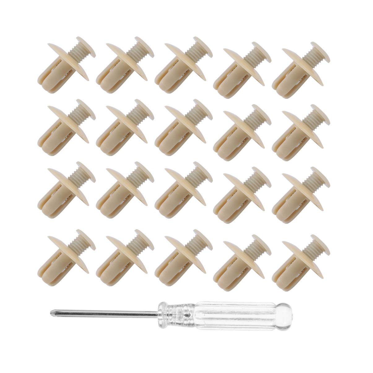 50pcs Auto Push Retainer Clips - Car Door Trim Panel Fasteners & Bumper Rivets | Durable Plastic Expansion Buckles for Vehicle Body Repair & Interior Maintenance | Perfect for DIY Auto Fixes & Professional Garage Use