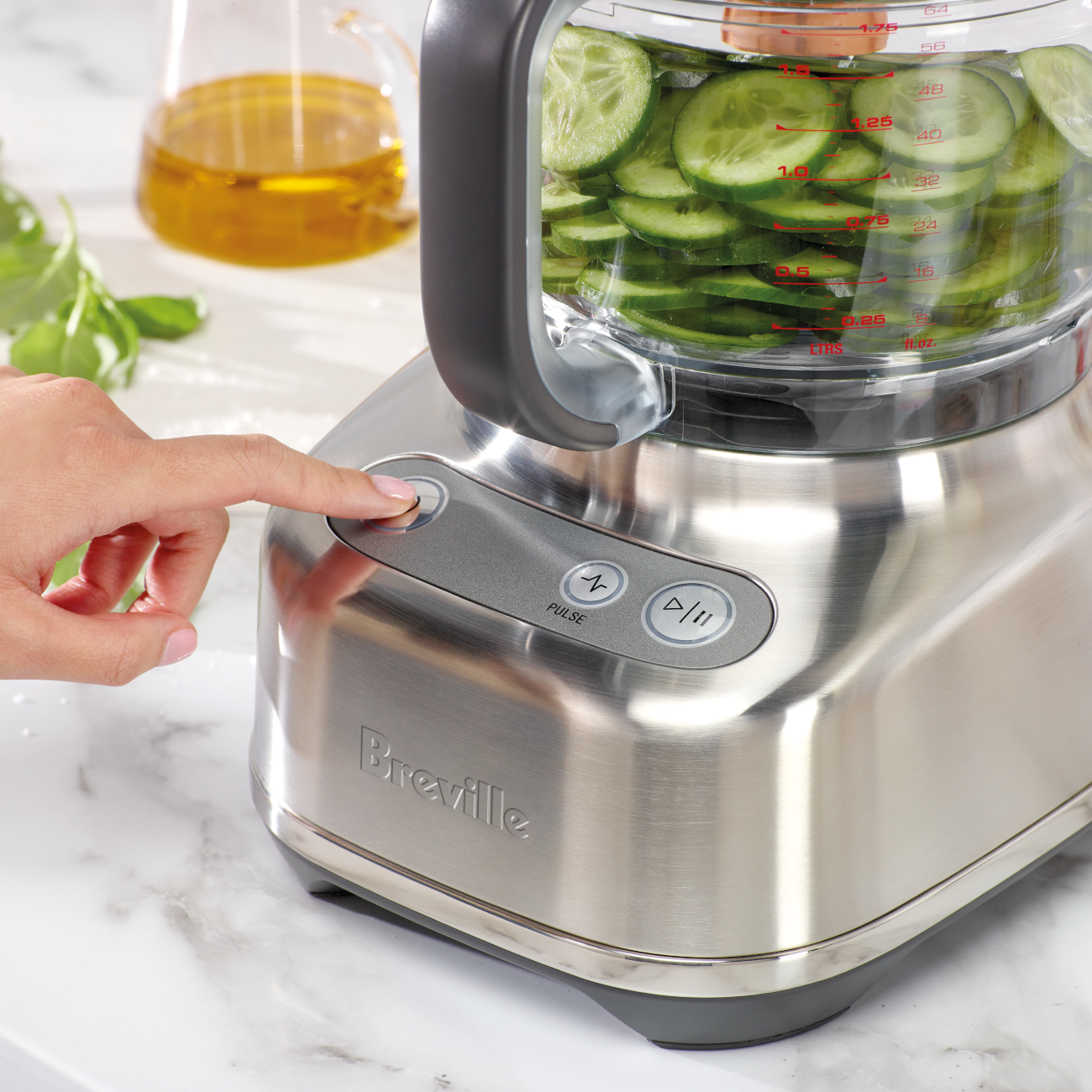Breville Paradice 9 Cup Food Processor - Stainless Steel Blade & Bowl - Perfect for Chopping, Slicing & Pureeing - Ideal for Meal Prep, Smoothies & Baking