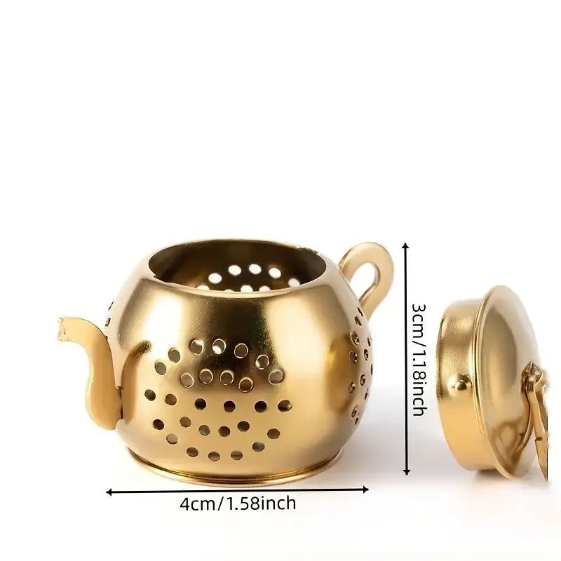 Premium Stainless Steel Tea Infuser & Teapot Set - Loose Leaf Tea Maker with Fine Mesh Filter - Perfect for Home, Office, or Travel Use