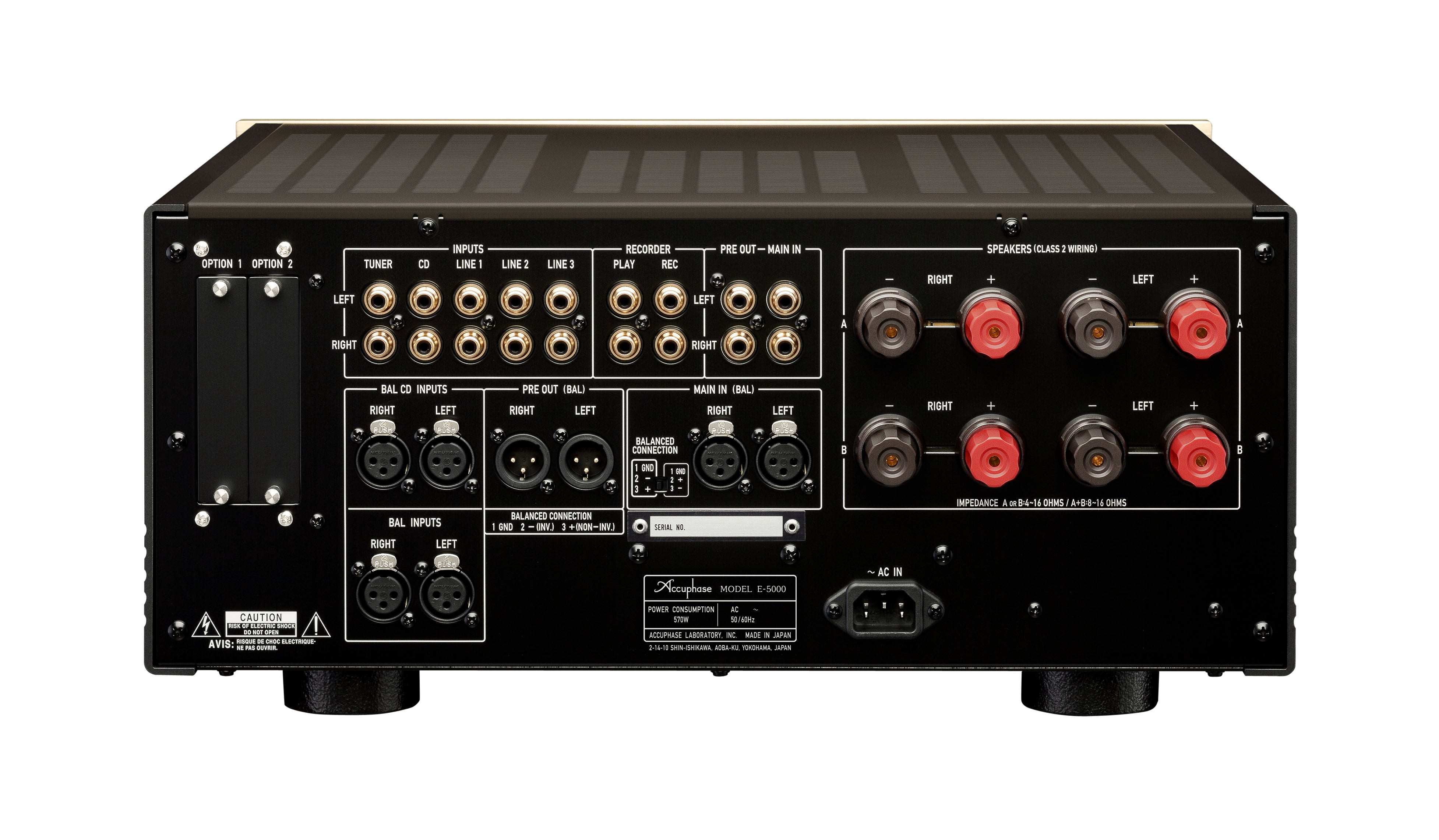 Accuphase E-5000 High-End Class AB Stereo Amplifier - Premium Audio for Home Theater & Hi-Fi Systems