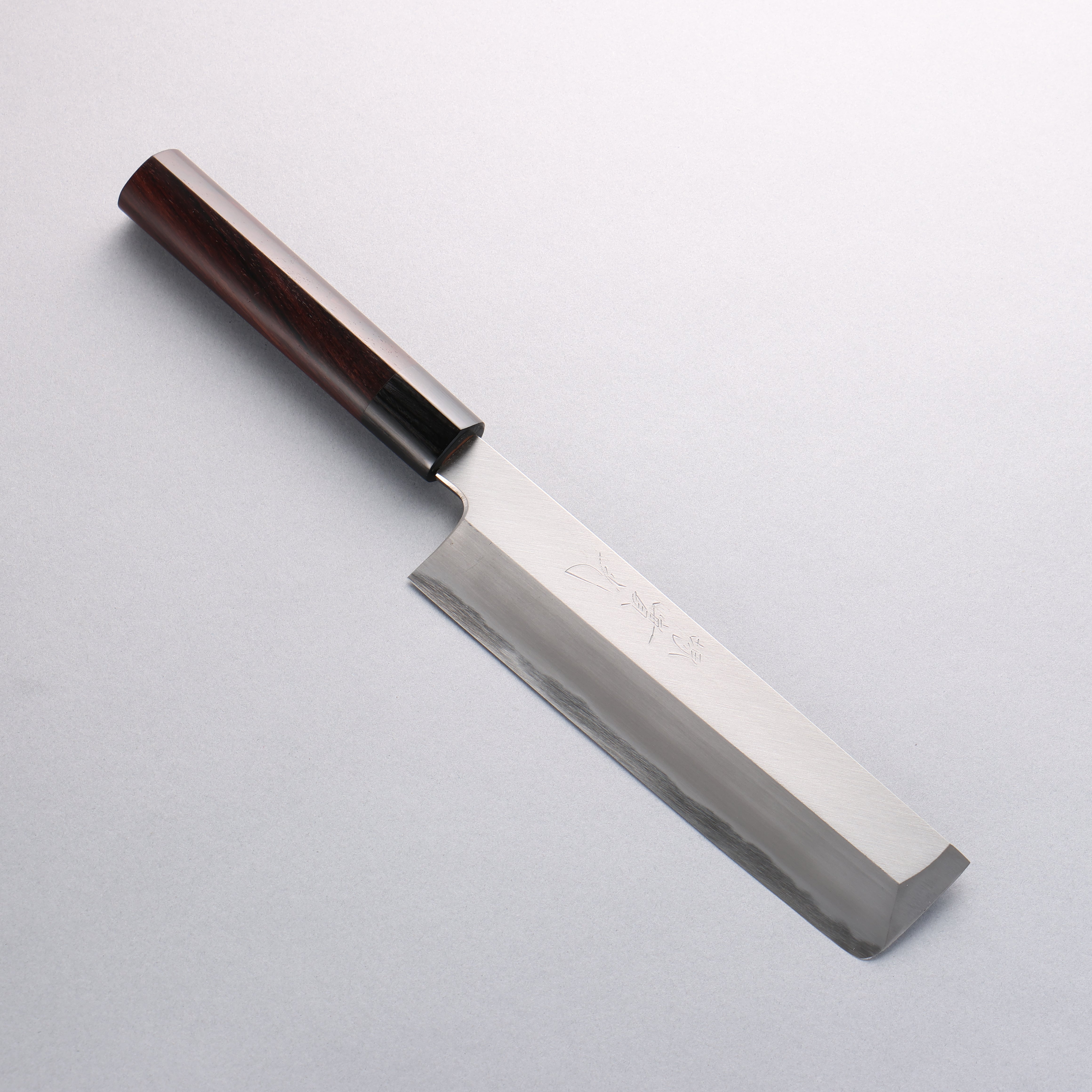 Premium Jikko White Steel No.2 Usuba Knife 195mm - Japanese Professional Chef Knife with Shitan Handle - Perfect for Sushi, Vegetables & Precision Cutting