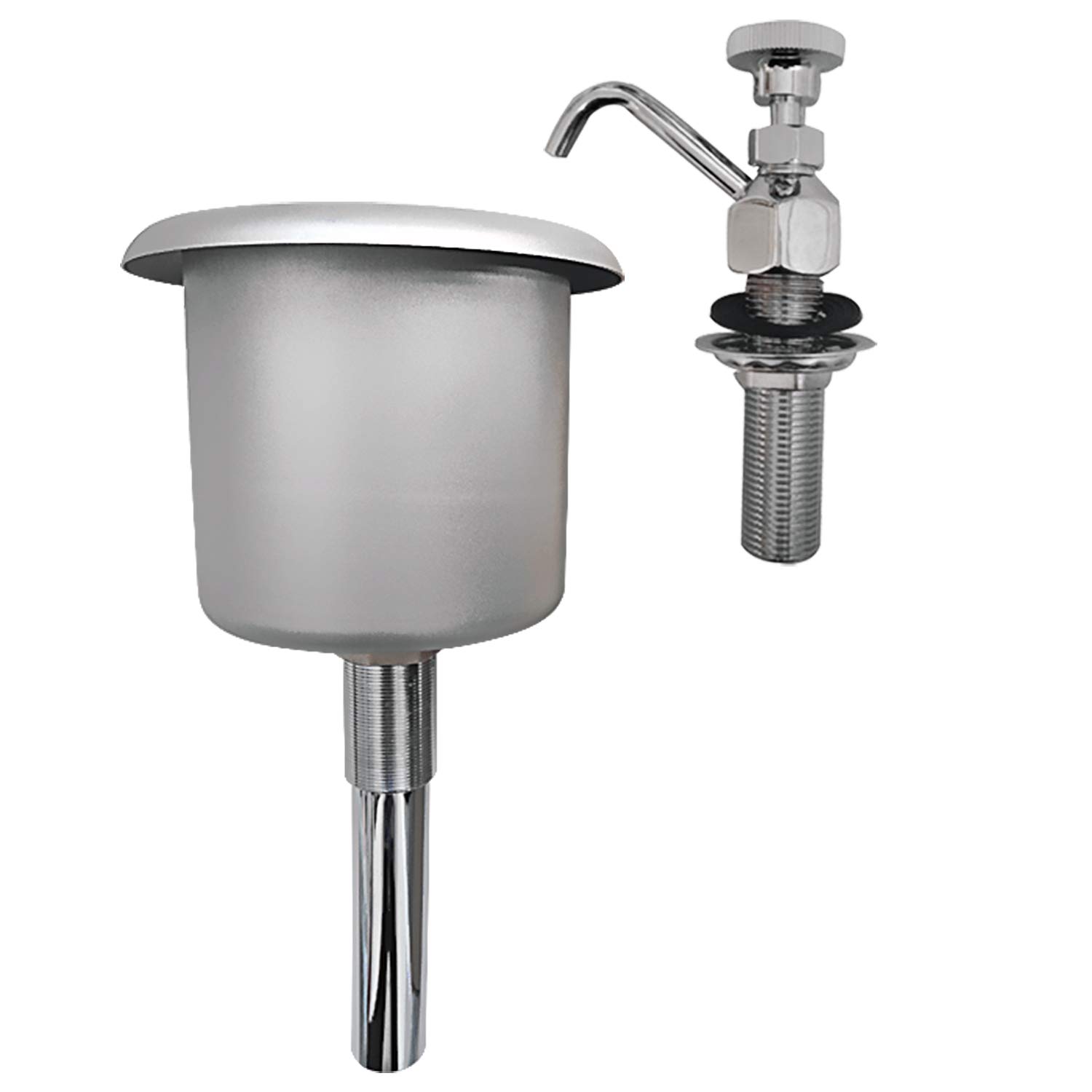 304 Stainless Steel YBB Glass Filler Dipperwell Faucet - Single Station Cup Washing Machine for Bar, Coffee Shop & Home Use - 9.8