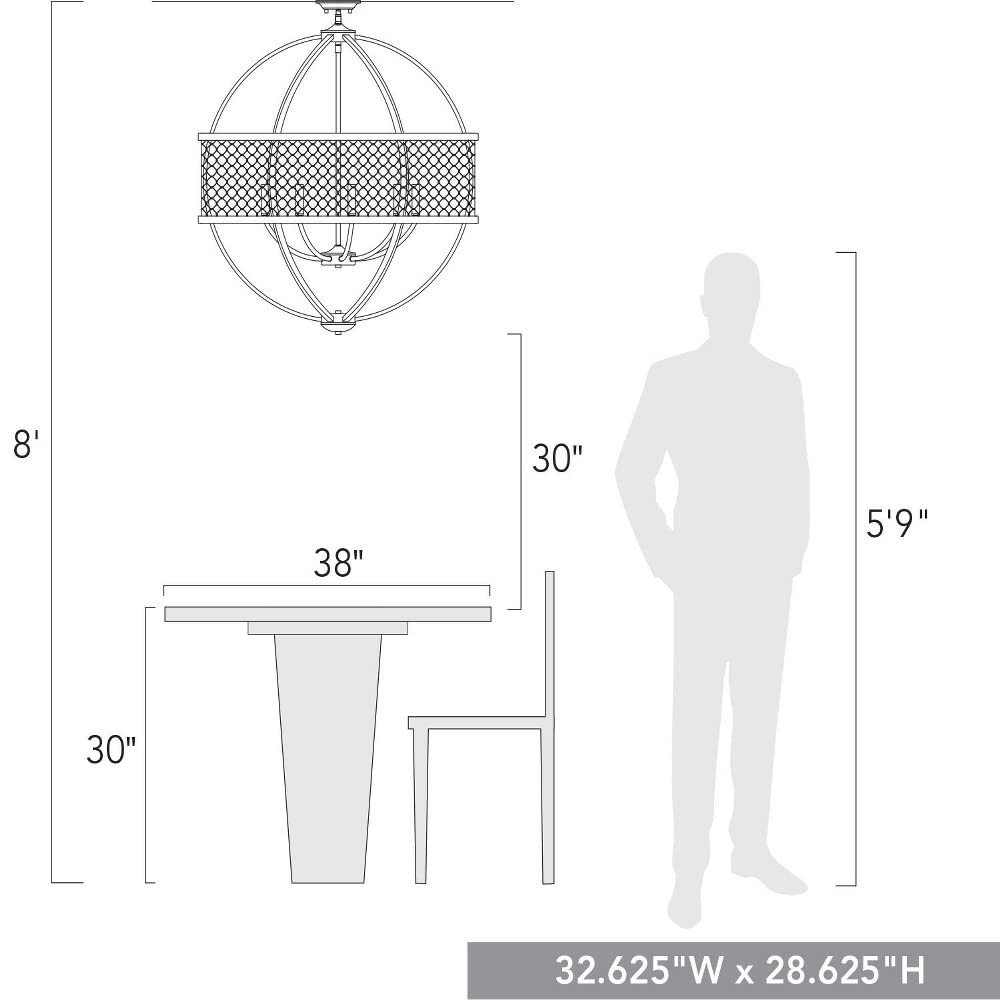 Roost 9-Light Farmhouse Chandelier in Matte Black with Chicken Wire Shade - Perfect for Dining Room, Kitchen Island & Rustic Home Decor