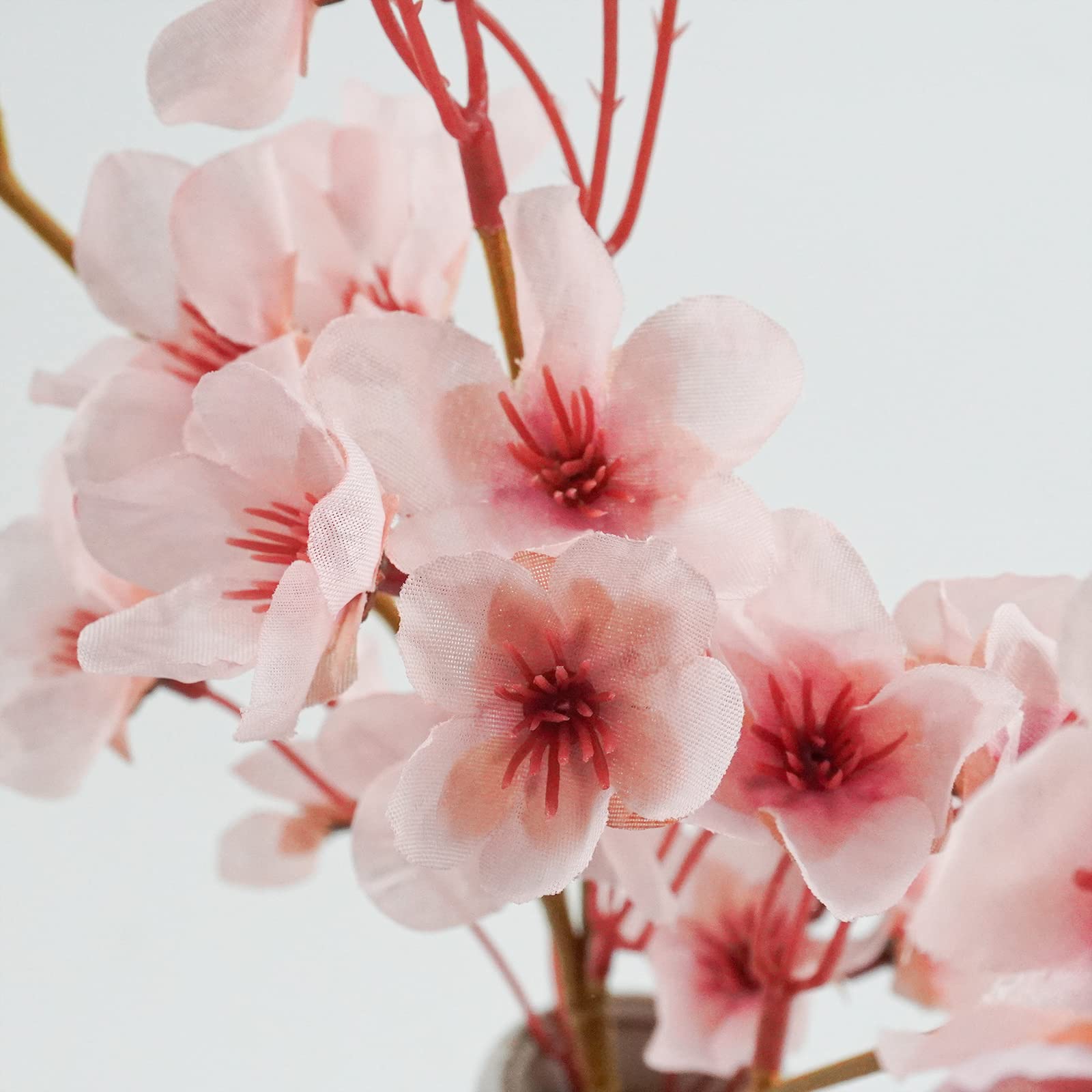 4Pcs Artificial Cherry Blossom Silk Flowers - Realistic Fake Peach Blossom Branches for DIY Home Decor, Wedding Centerpieces, Spring Party Arrangements - Perfect for Indoor Garden, Tabletop Display, and Seasonal Home Styling