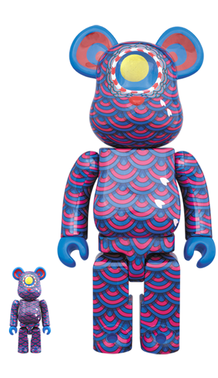 MEDICOM TOY BE@RBRICK Yasuto Sasada 100% & 400% Bearbrick Collectible Art Figure - Perfect for Home Display, Office Decor, and Gift Giving