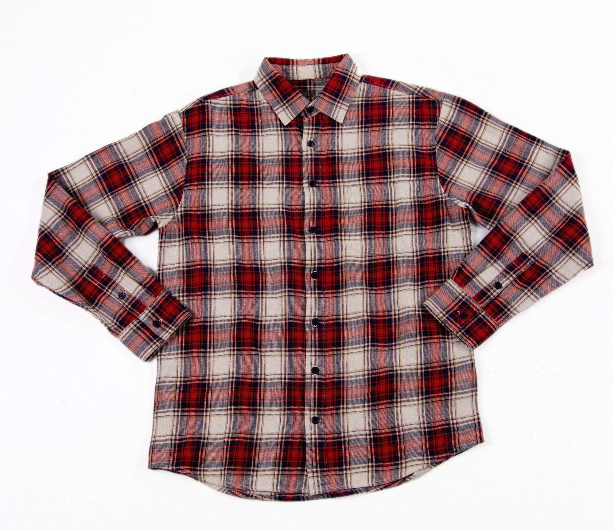 Ably Apparel Collins Men's Plaid Woven Shirt - Waterproof, Stain & Odor Resistant Casual Button Down for Work, Outdoor & Travel