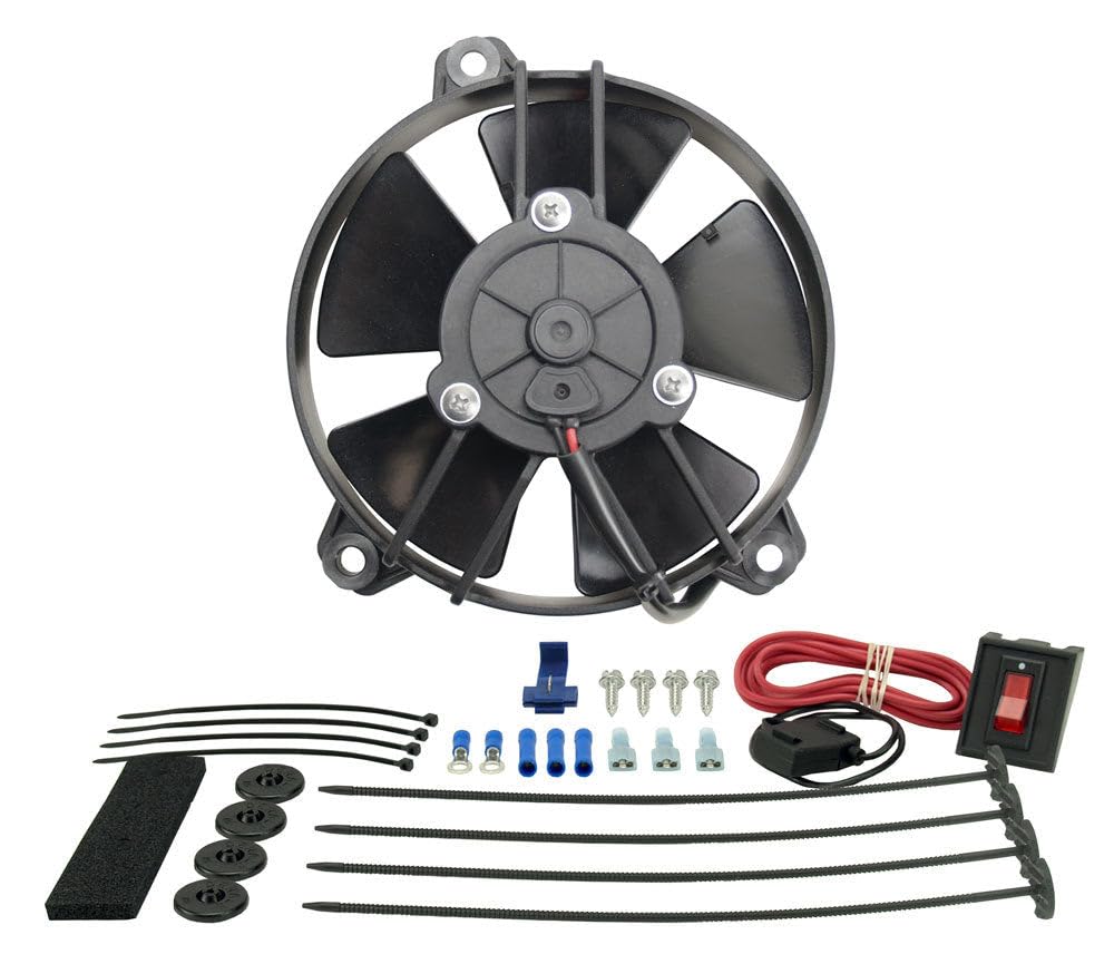 Derale 16505 5-Inch High-Velocity Tornado Electric Cooling Fan - Perfect for Cars, Trucks, RVs & Home Use