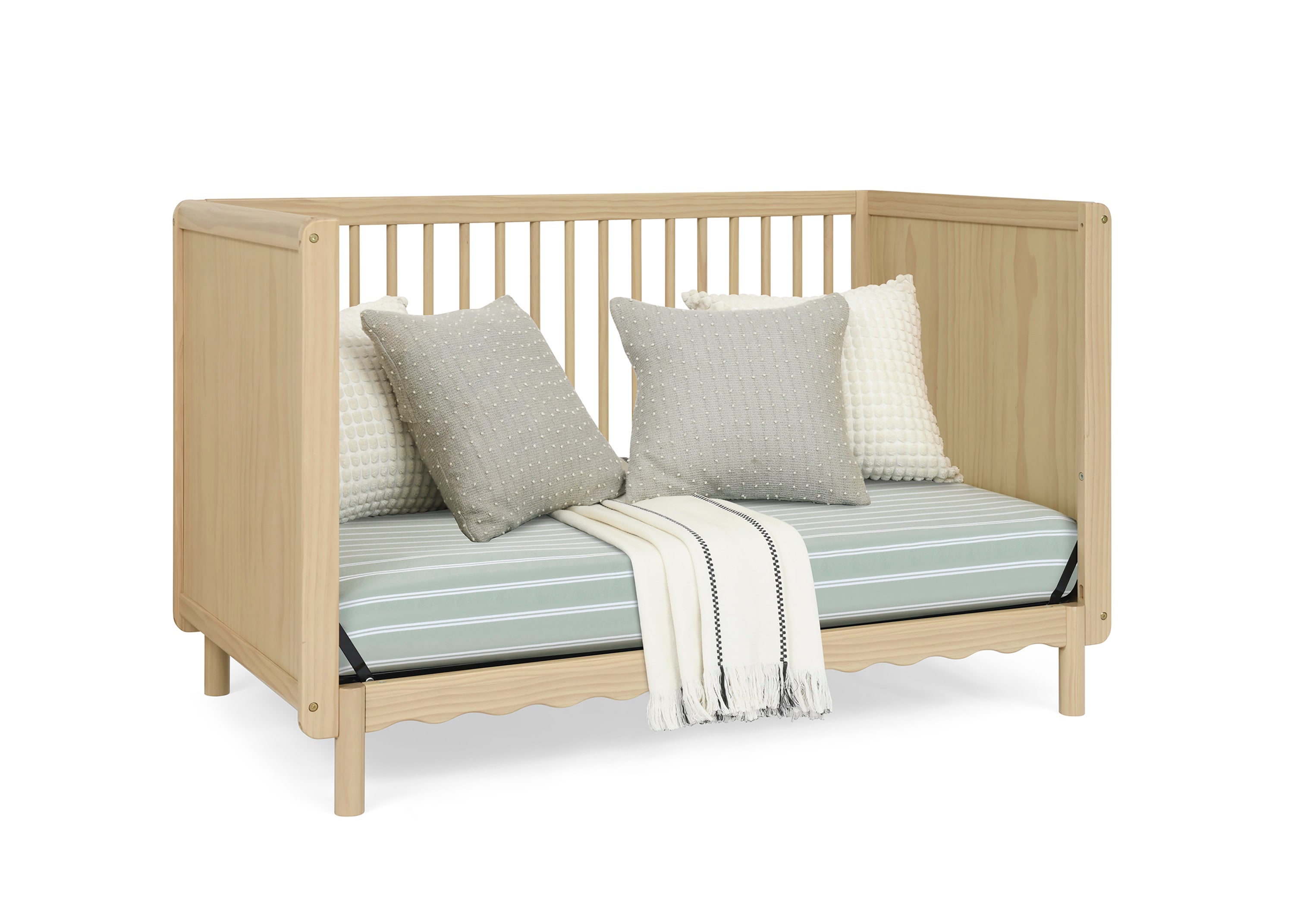 William 4-in-1 Convertible Baby Crib - Greenguard Gold Certified, Toddler Bed & Daybed Conversion - Safe Nursery Furniture for Newborn to Kids Room