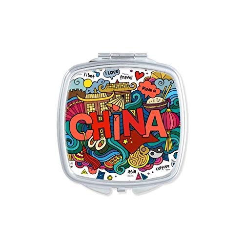 Portable Compact Double-Sided Travel Mirror for Makeup & DIY