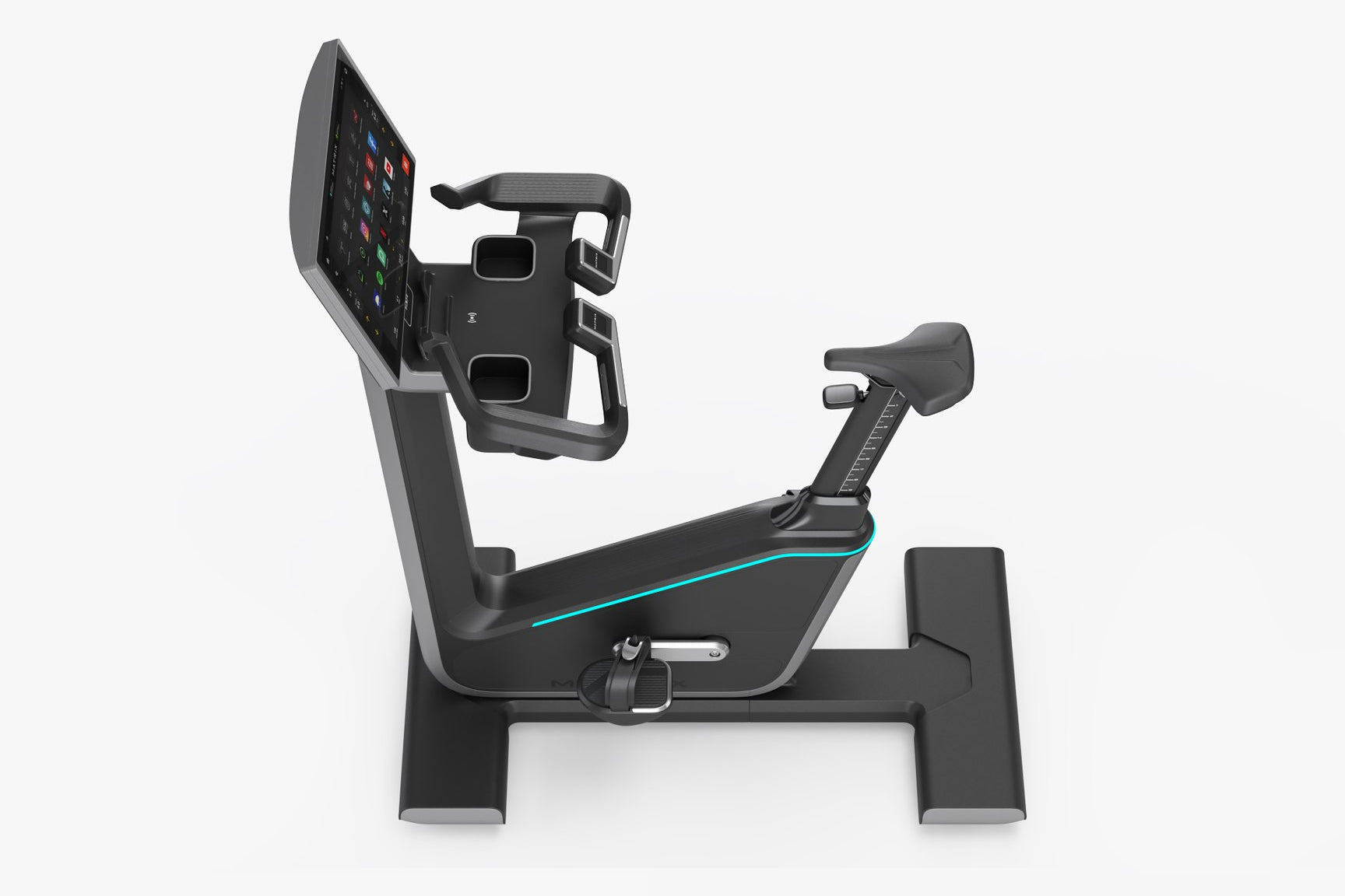 Matrix Onyx Upright Exercise Bike for Home Gym - Indoor Cycling Bike with LCD Monitor & Adjustable Resistance - Perfect for Cardio Workouts, Weight Loss & Fitness Training
