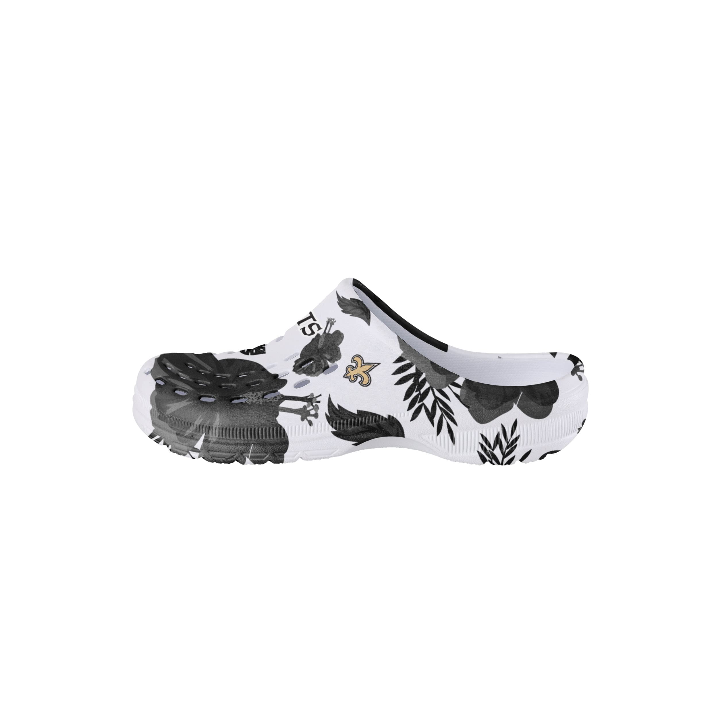 FOCO Women's NFL Team Logo Floral Garden Clog Sandals - Comfortable Waterproof Slip-On Shoes for Women, Perfect for Beach, Pool, and Outdoor Activities