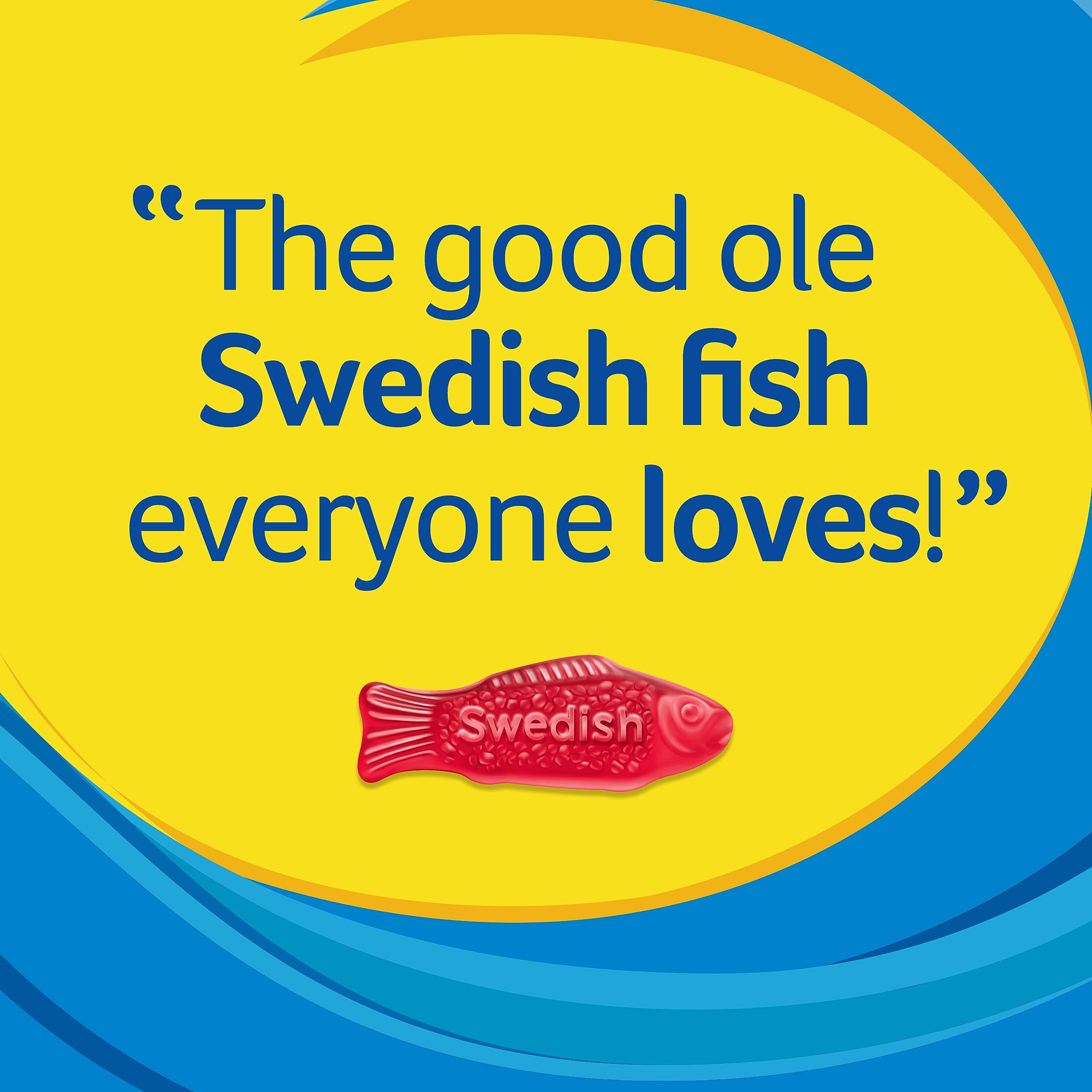 Swedish Fish 240-Piece Grab-and-Go Candy Snacks Box - Bulk Gummy Candy for Office, Party, Movie Night & Road Trips - Perfect Reception Treats & Sweet Snacks