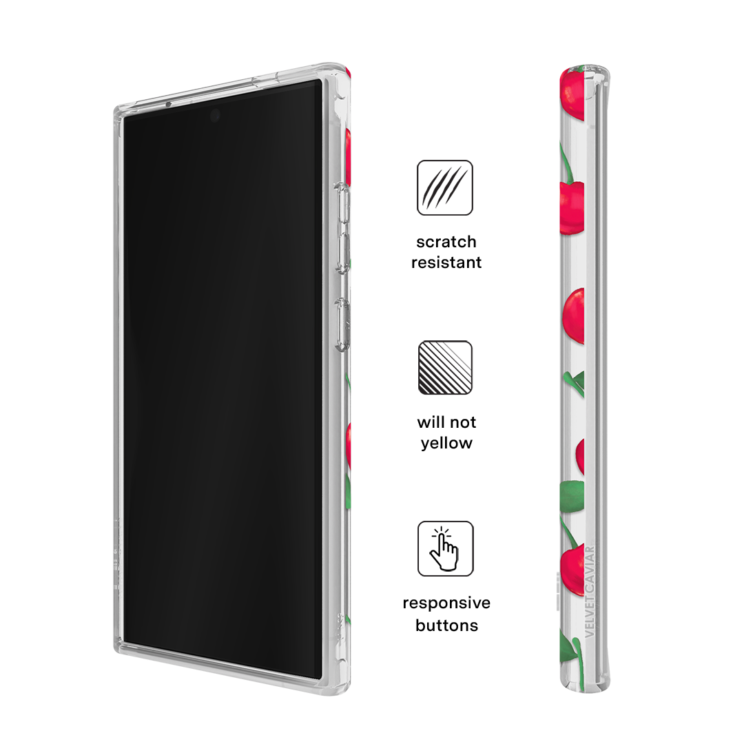 Samsung Galaxy Phone Case with Cherry Design - Durable Protective Cover for Everyday Use & Style